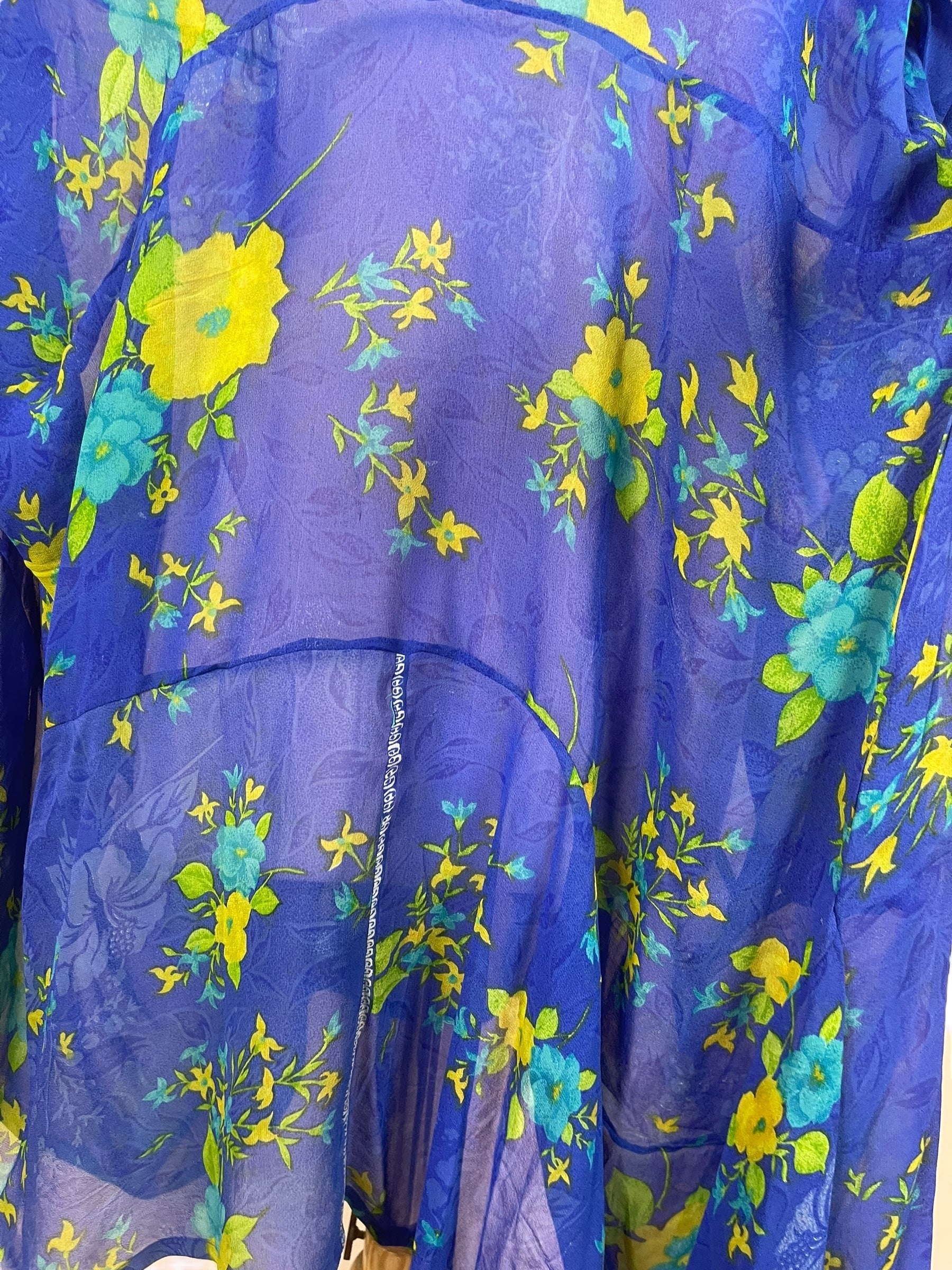 MARKETING PRG7901 Sheer Avatar Pure Silk Sculptural Long Tunic Dress by MARKETING – Handmade ethical Sculptural Dress from sariKNOTsari using upcycled silk. Designed in Canada for travel and slow fashion, loved from Toronto to LA to Sydney.