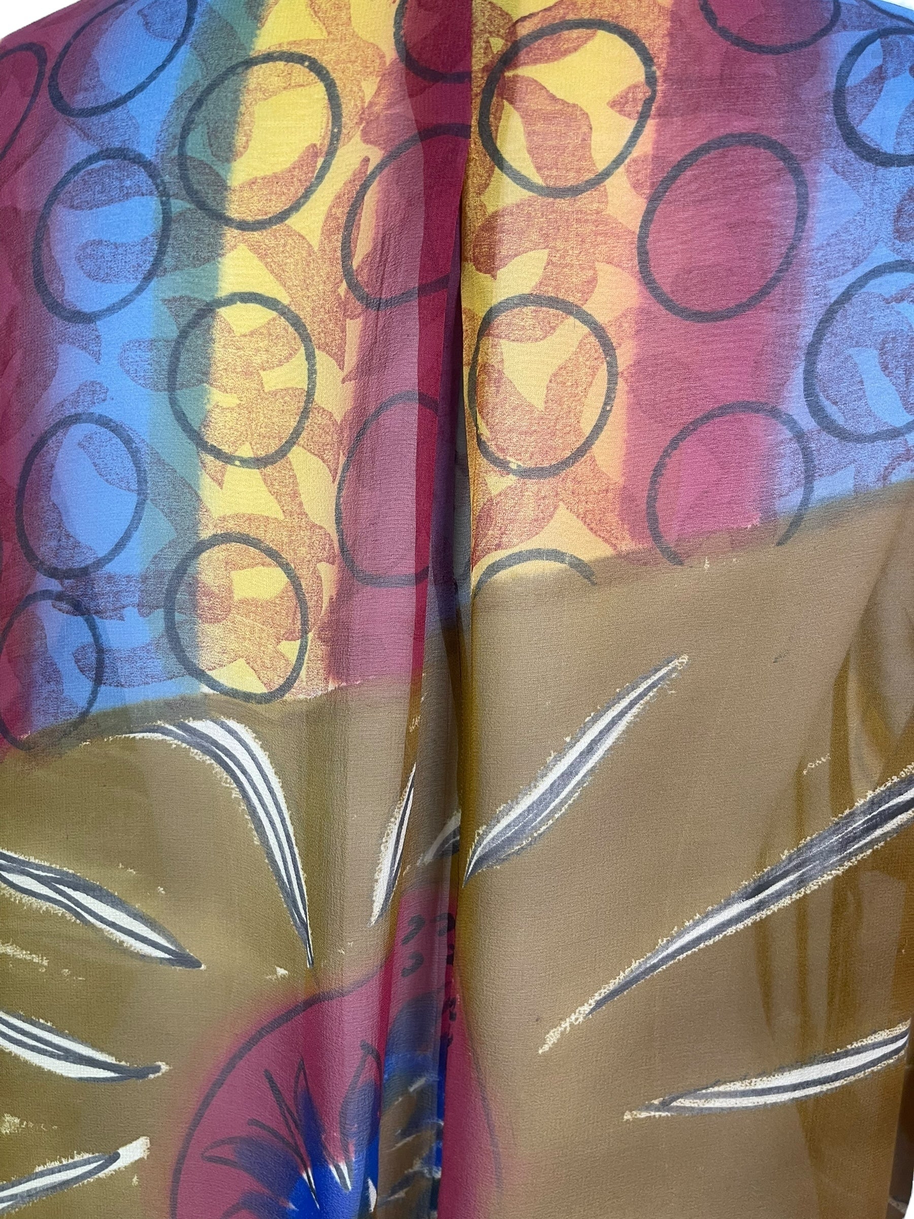 PRG7966 Sheer Avatar Pure Silk Self Pocket Tunic Dress