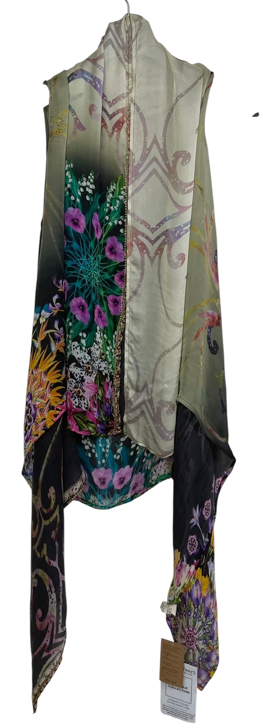 PRS8192 Wabi Sabi Pure Silk Satin Versatile Vest