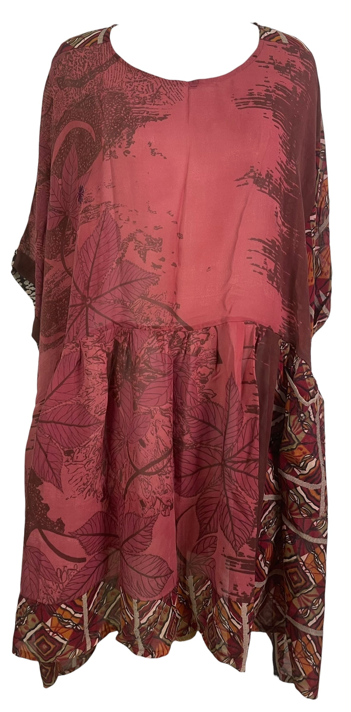 PROBLEM PREVIEW PRG8426 Sheer Avatar Pure Silk Boxy Babydoll Dress by MARCH2026 – Handmade ethical Boxy Babydoll Dress from sariKNOTsari using upcycled silk. Designed in Canada for travel and slow fashion, loved from Toronto to LA to Sydney.