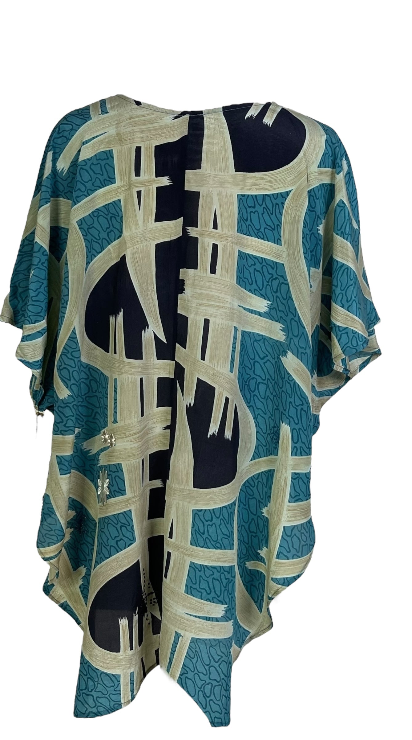 PRG7058 Sheer Wabi Sabi Pure Silk Waterfall Top