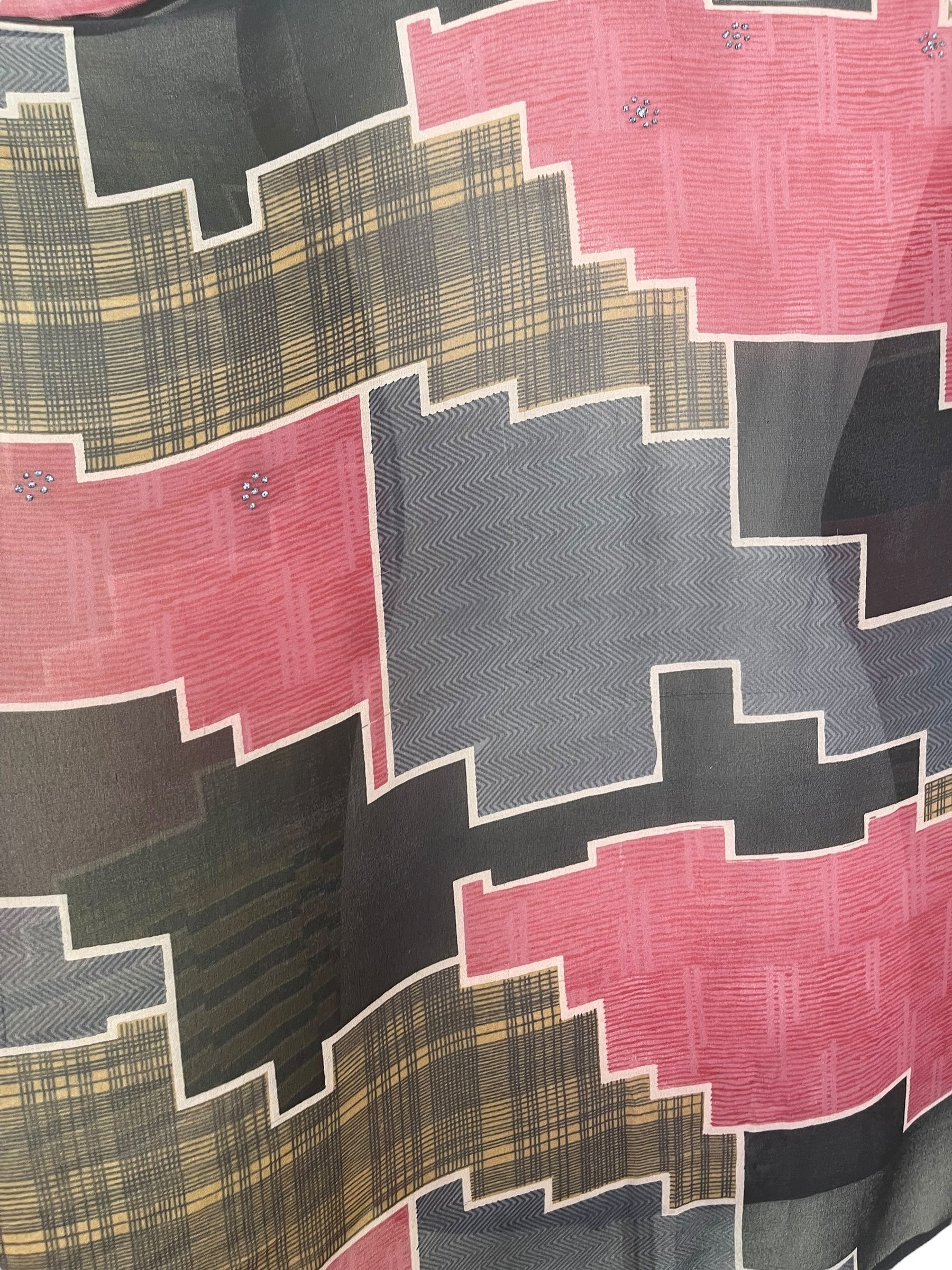 PRG7862 Sheer Avatar Pure Silk Short Kaftan Tunic with Slits