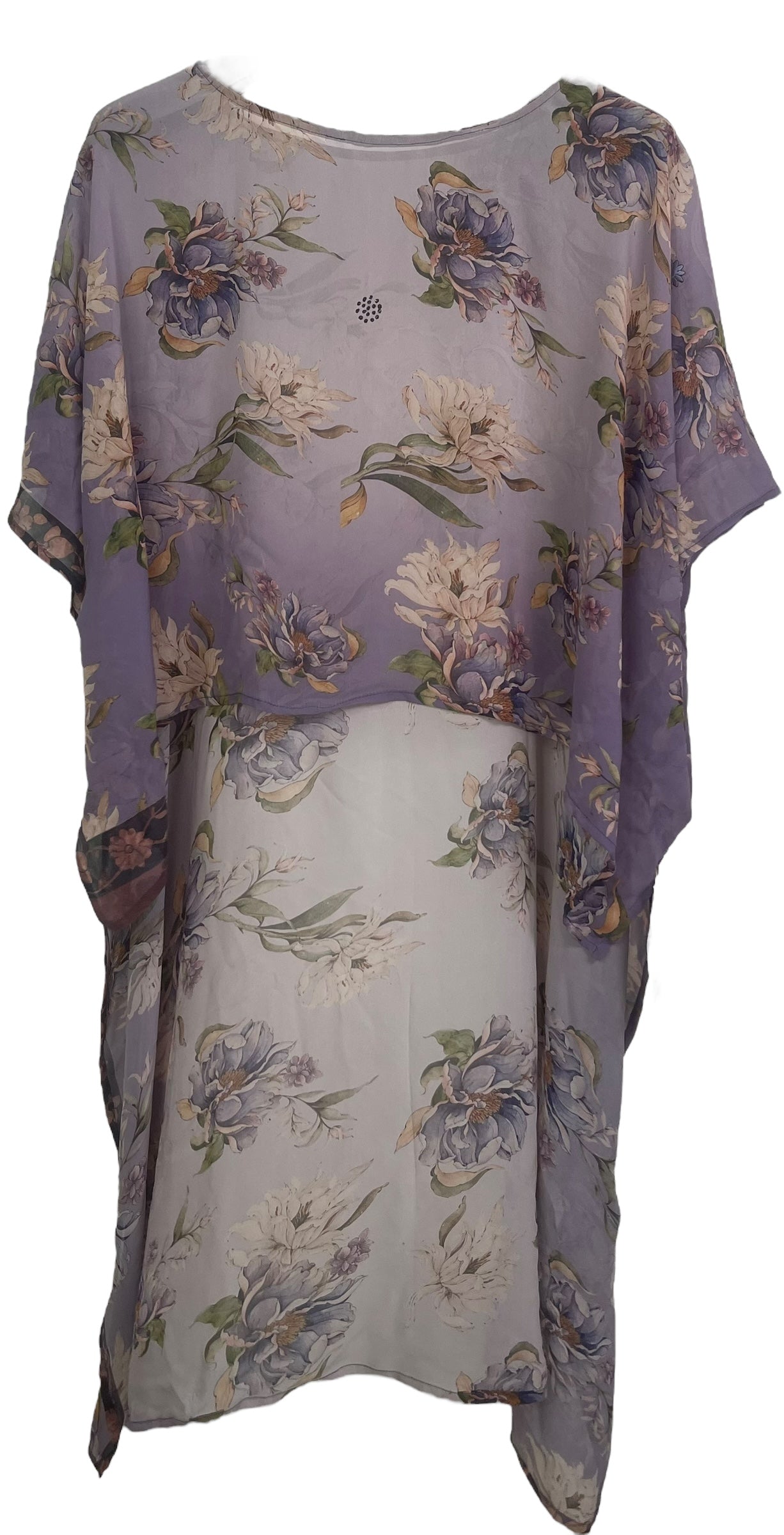 PRG7877 Sheer Avatar Pure Silk Hi Lo Top