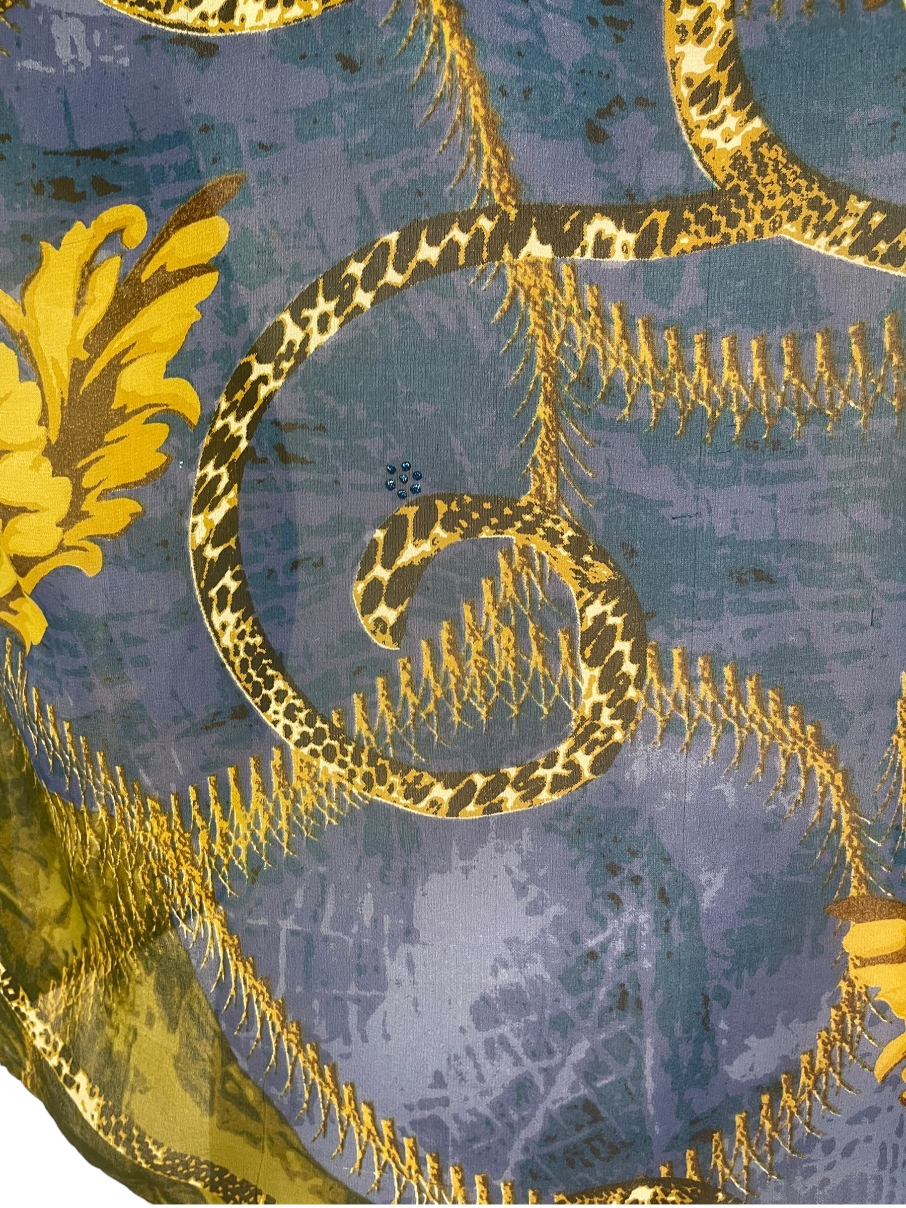 PRG7932 Sheer Avatar Pure Silk Side Slit Top