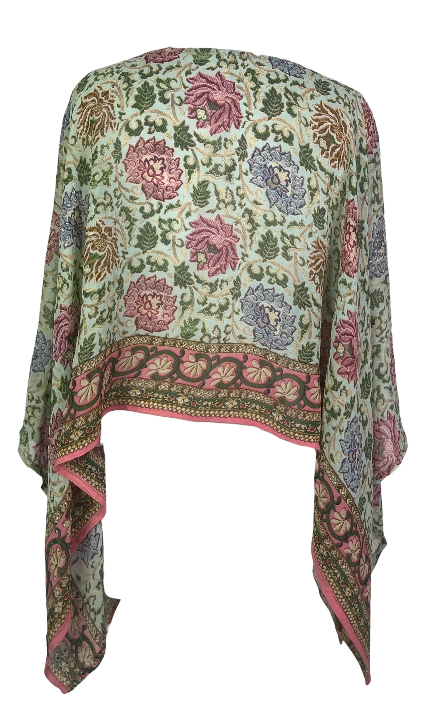 PREVIEW PRG8525 Sheer Pure Silk Wabi Sabi Capelet Poncho