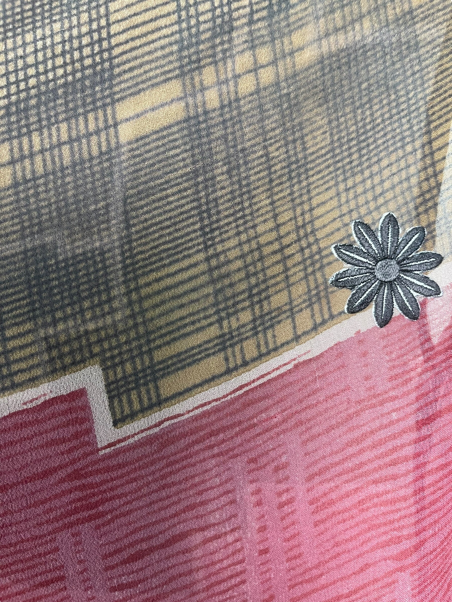 PRG7862 Sheer Avatar Pure Silk Short Kaftan Tunic with Slits