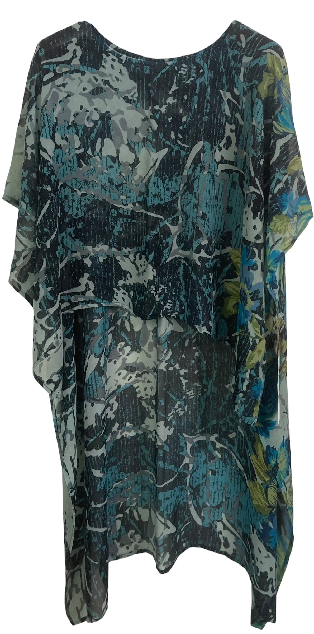 PRG8725 Sheer Wabi Sabi Pure Silk Hi Lo Top