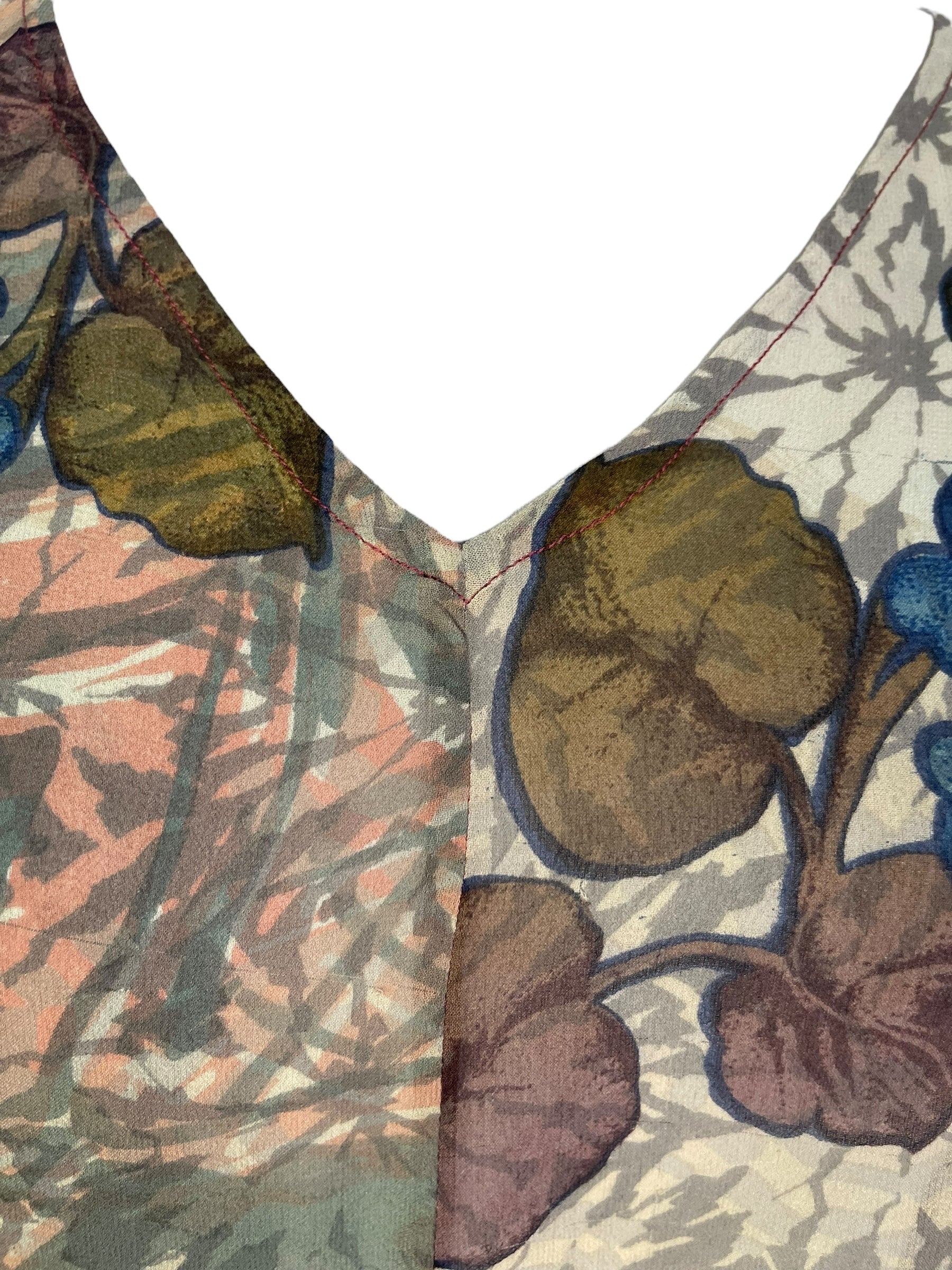 PRG7076 Sheer Wabi Sabi Pure Silk Waterfall Top