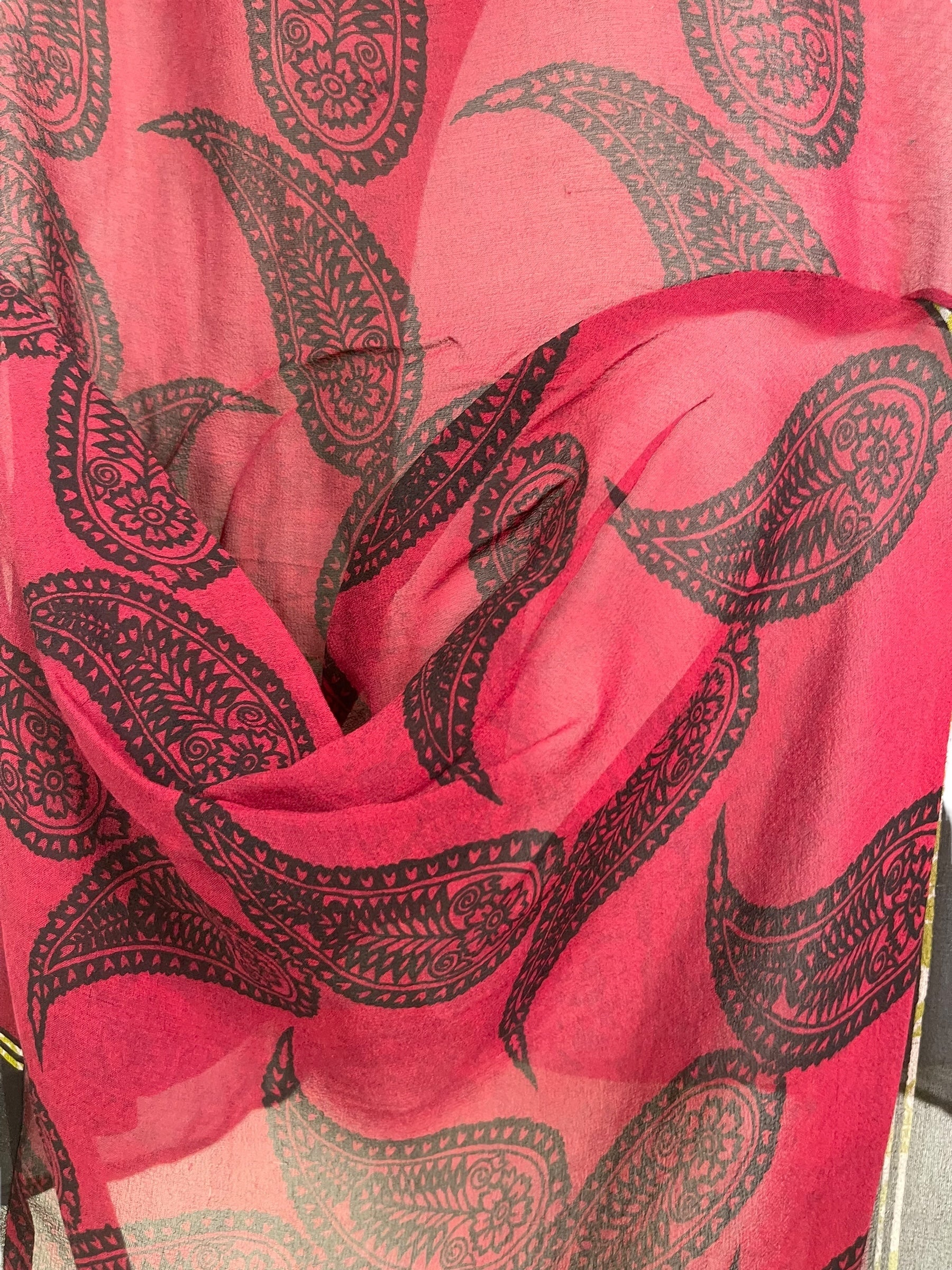 PRG7792 Sheer Wabi Sabi Pure Silk Self Pocket Tunic Dress