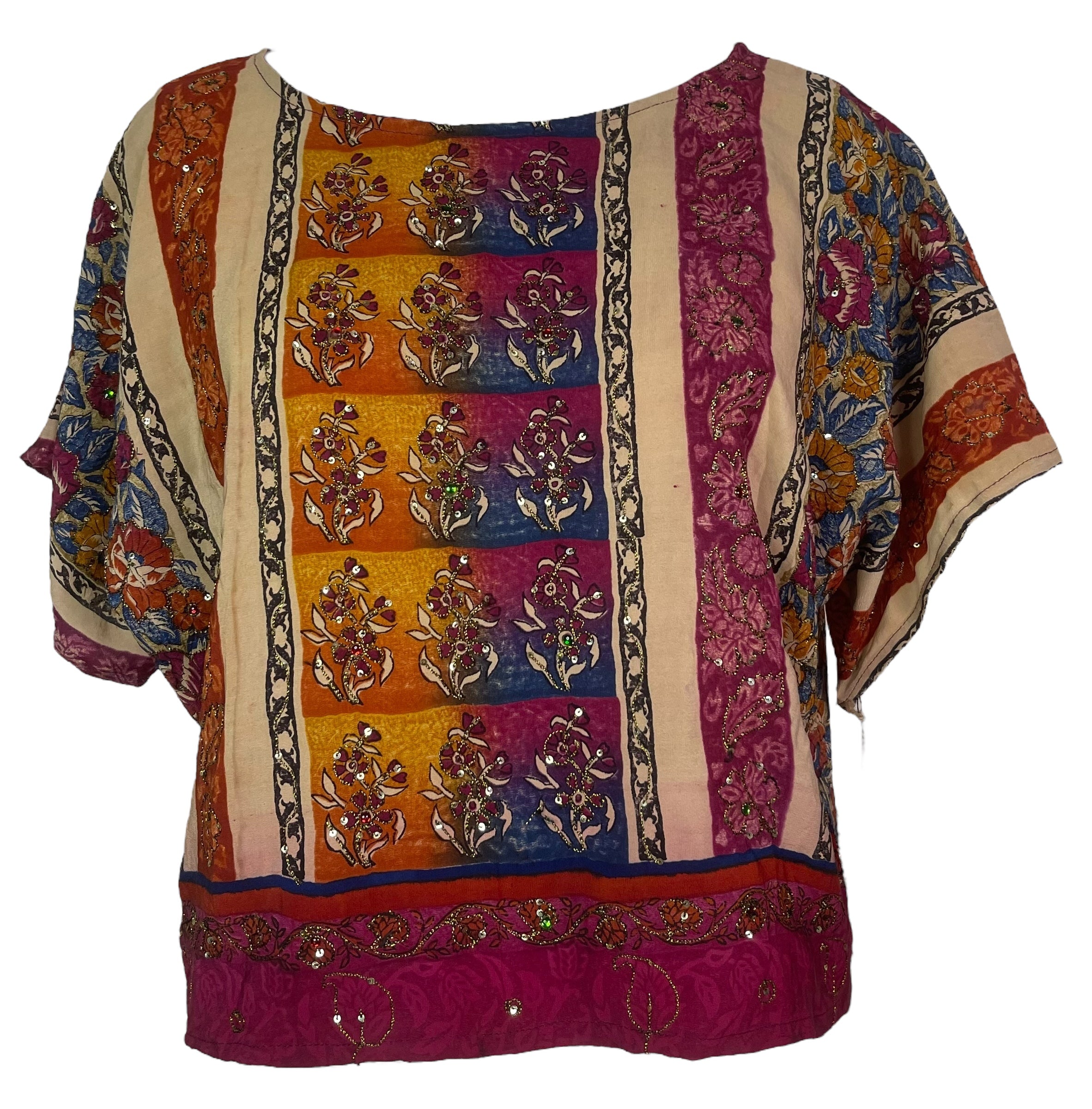 PRC8001 Avatar Pure Silk Boxy Top