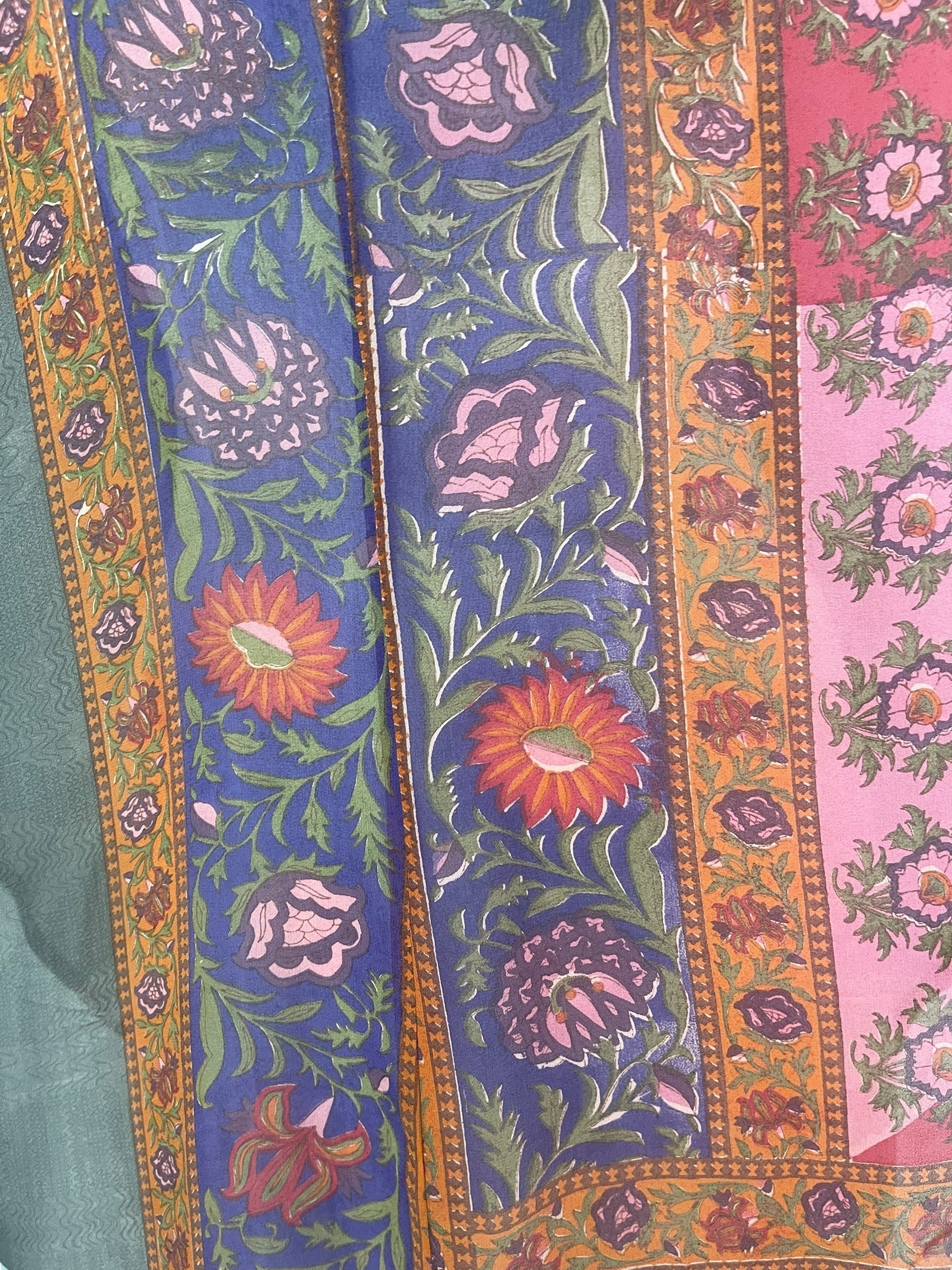 PRG8132 Sheer Avatar Pure Silk Waterfall Top