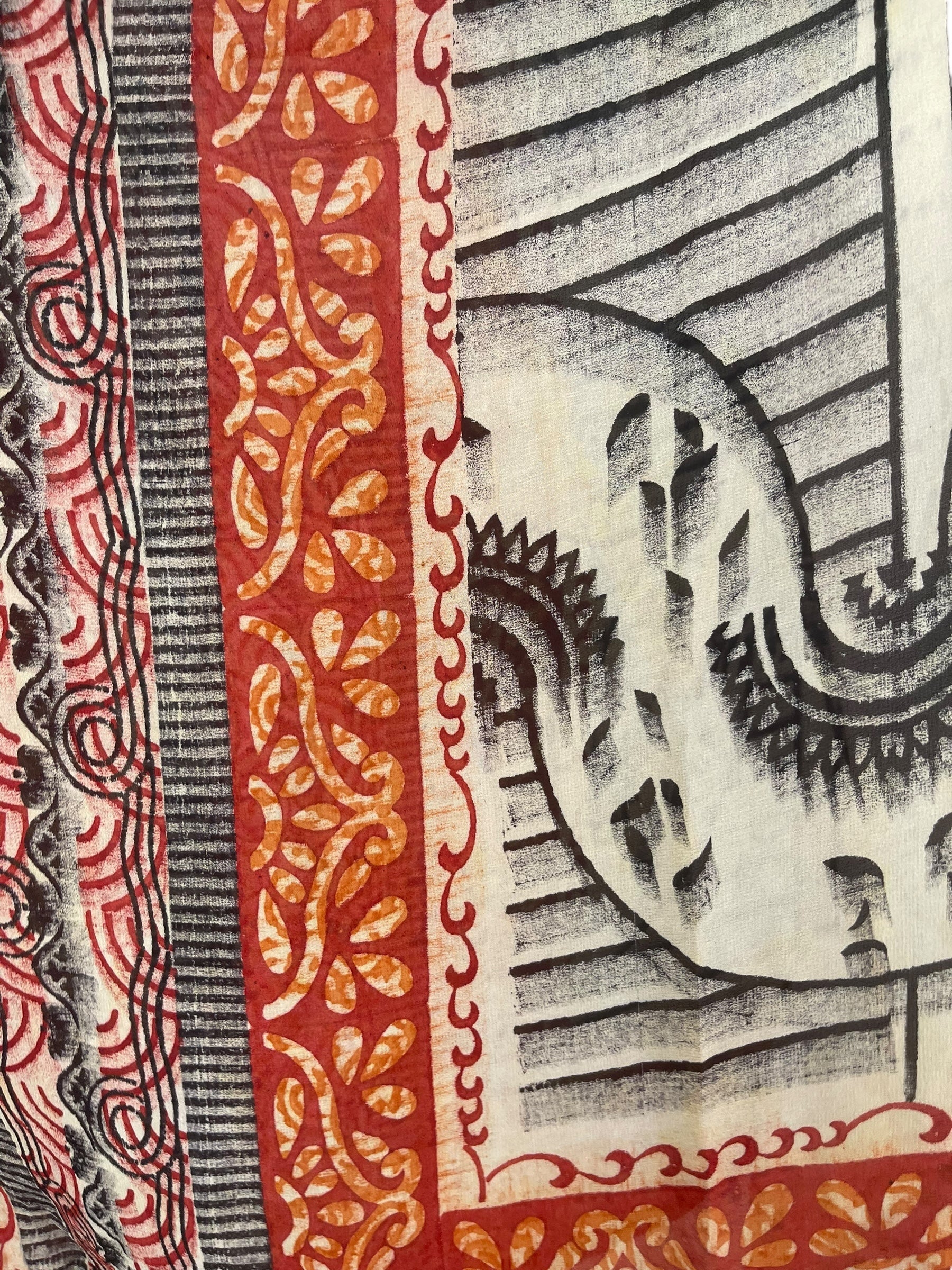 PRG8204 Sheer Wabi Sabi Pure Silk Kimono-Sleeved Top