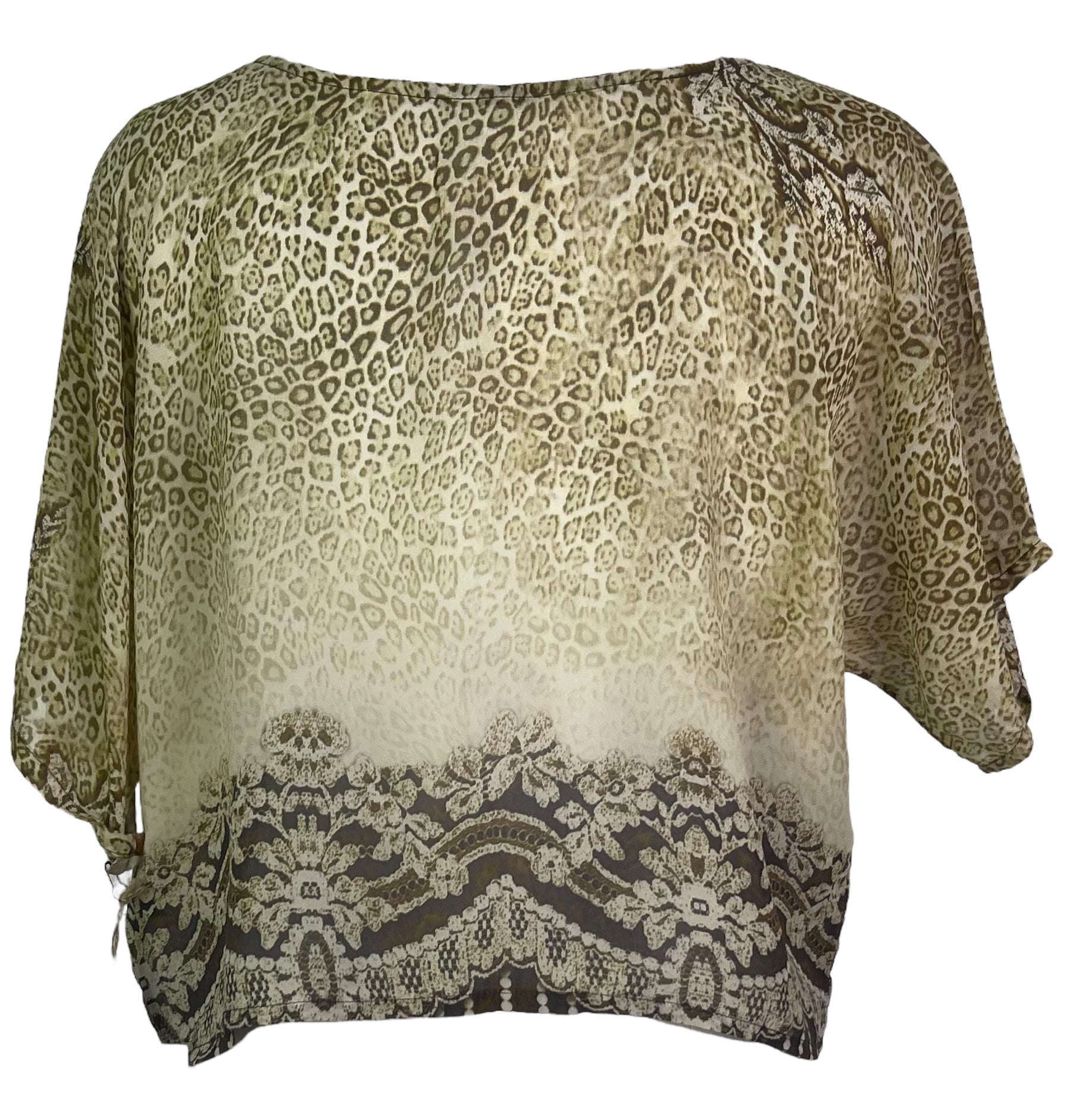 PRG4943 Sheer Avatar Pure Silk Boxy Top