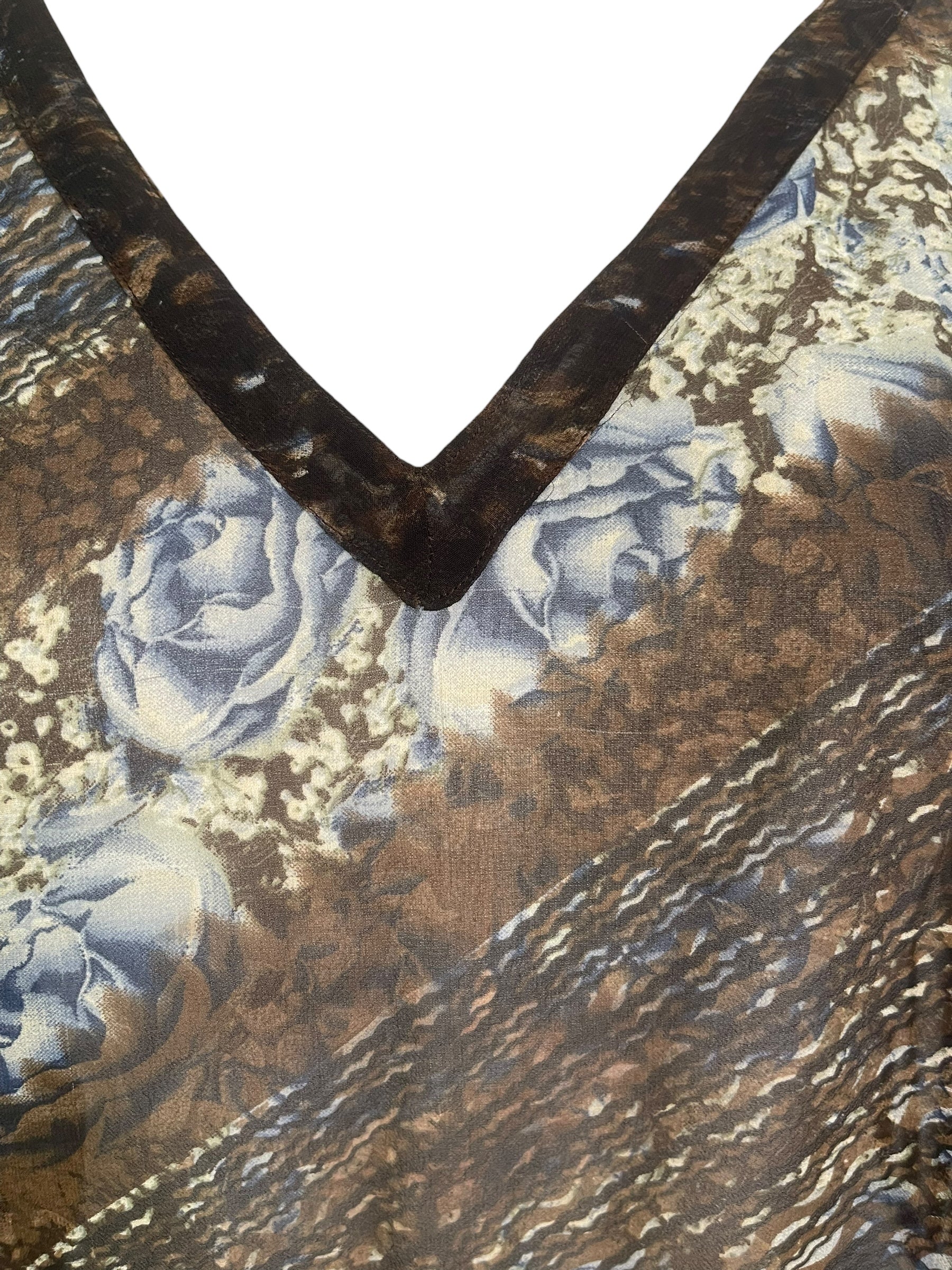 PRG8783 Sheer  Wabi Sabi Pure Silk Short Kaftan Tunic With Slits by 15 FEBRUARY 2026 – Handmade ethical Short Kaftan from sariKNOTsari using upcycled silk. Designed in Canada for travel and slow fashion, loved from Toronto to LA to Sydney.