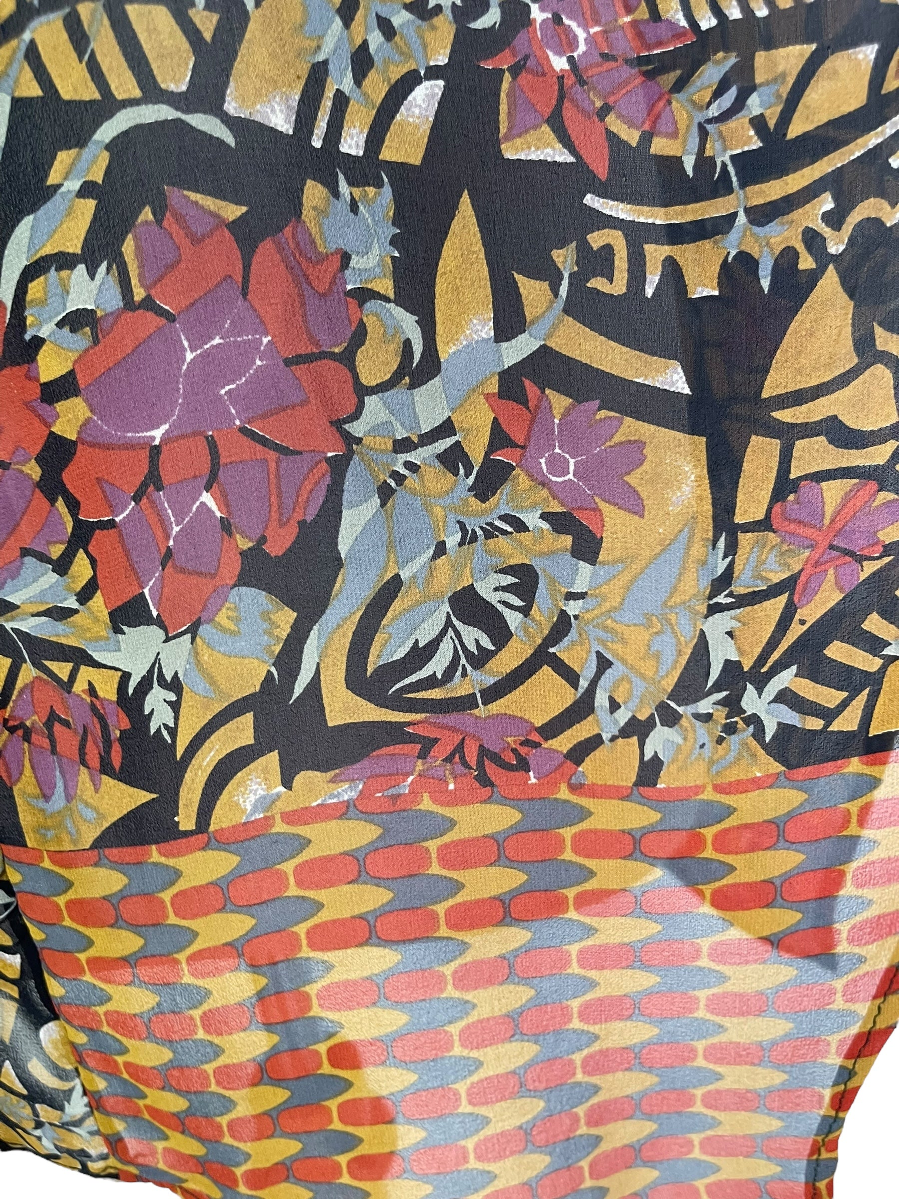 PRG7084 Sheer Wabi Sabi Pure Silk Waterfall Top