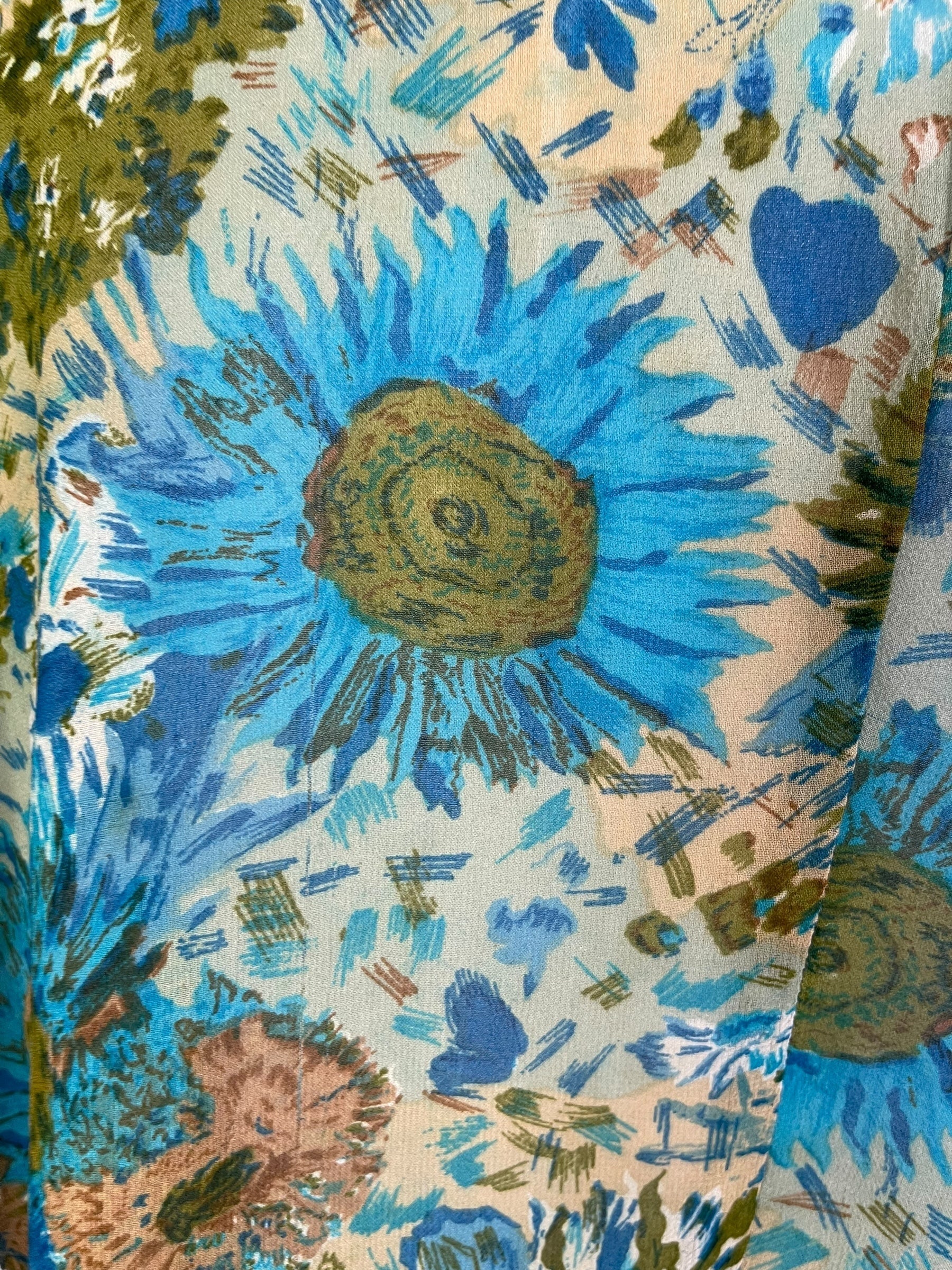 PRG6844 Sheer Avatar Pure Silk Waterfall Top