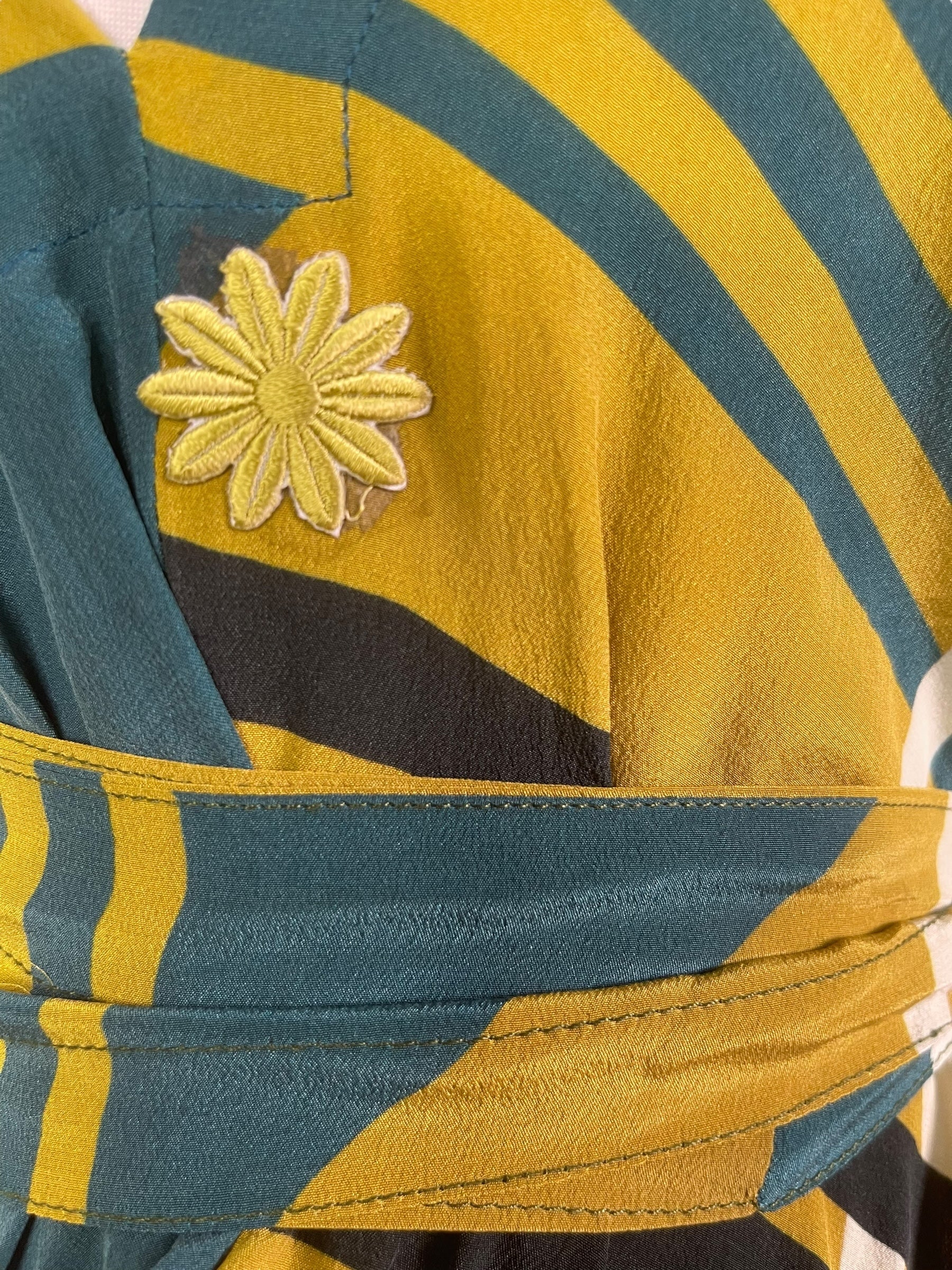 PRC7757 Wabi Sabi Pure Silk Maxi Dress with Belt