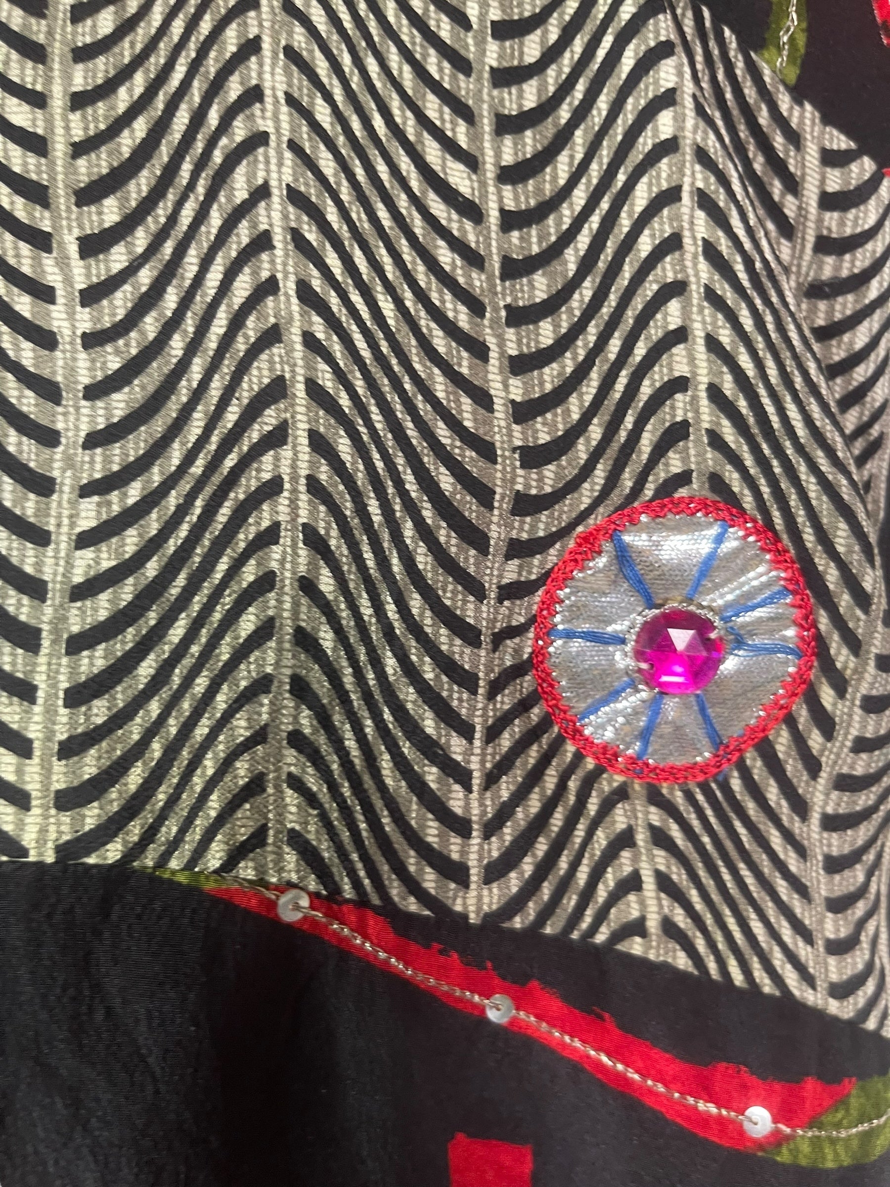 PRC7980 Avatar Pure Silk Sculptural Long Tunic Dress