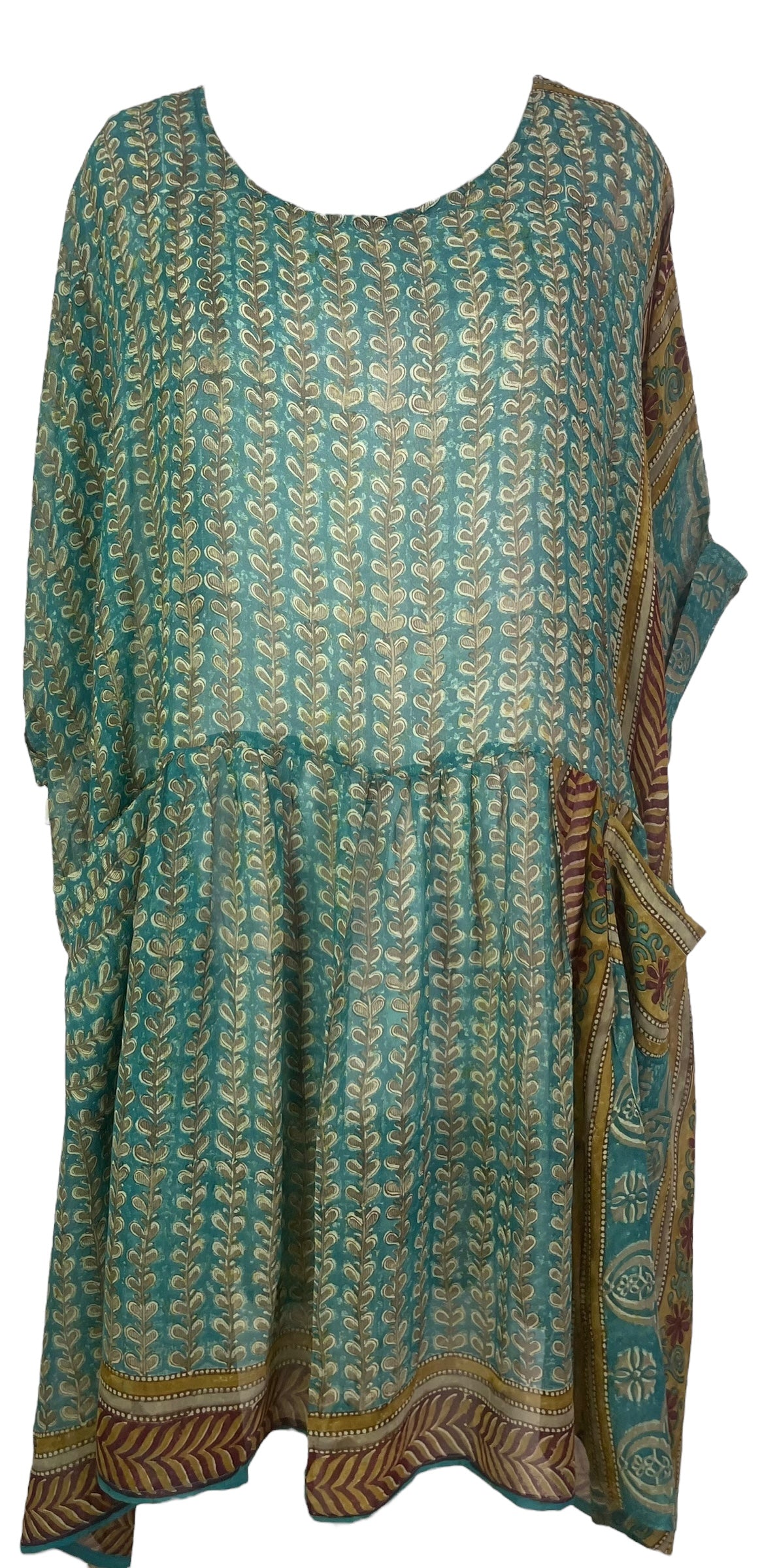 PRG8200 Sheer Avatar Pure Silk Boxy Babydoll Dress