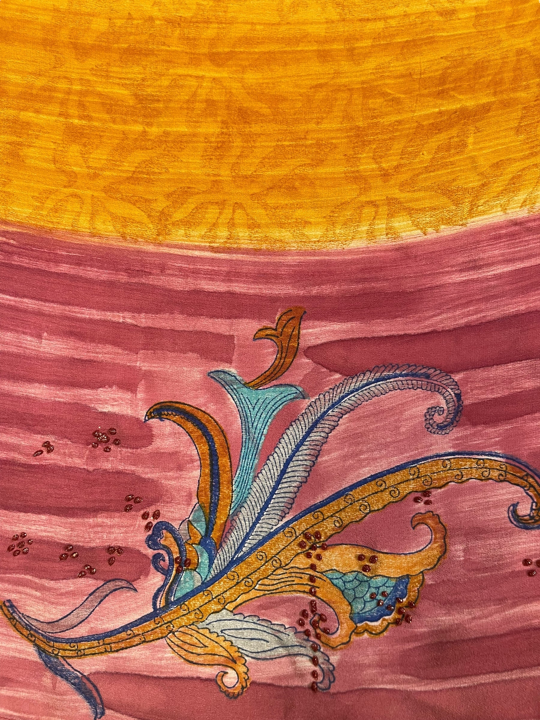 PRC7320 Avatar Pure Silk Capelet Poncho