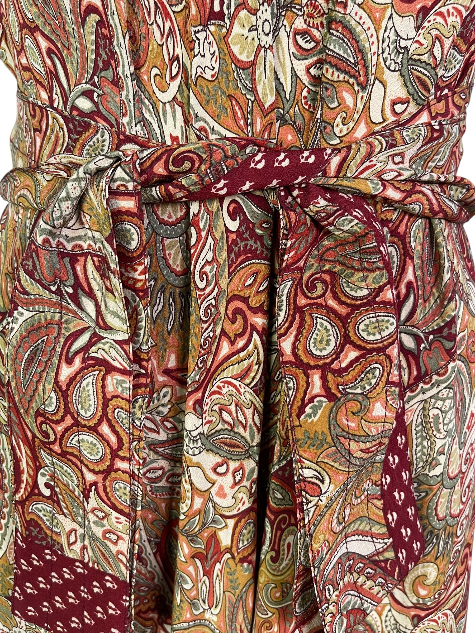 PRC7245 Avatar Pure Silk Maxi Dress with Belt