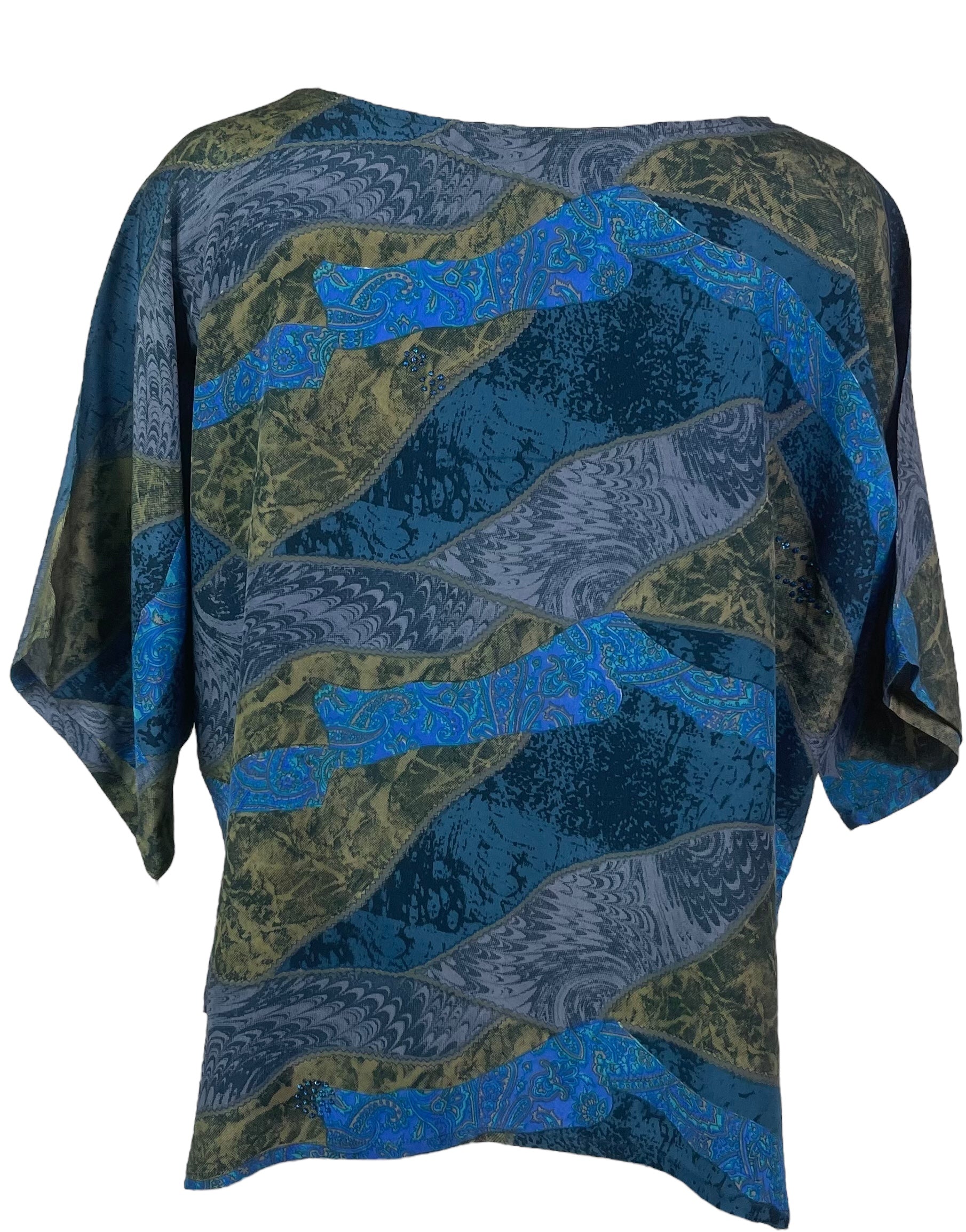 PRC7838 Avatar Pure Silk Side Slit Top