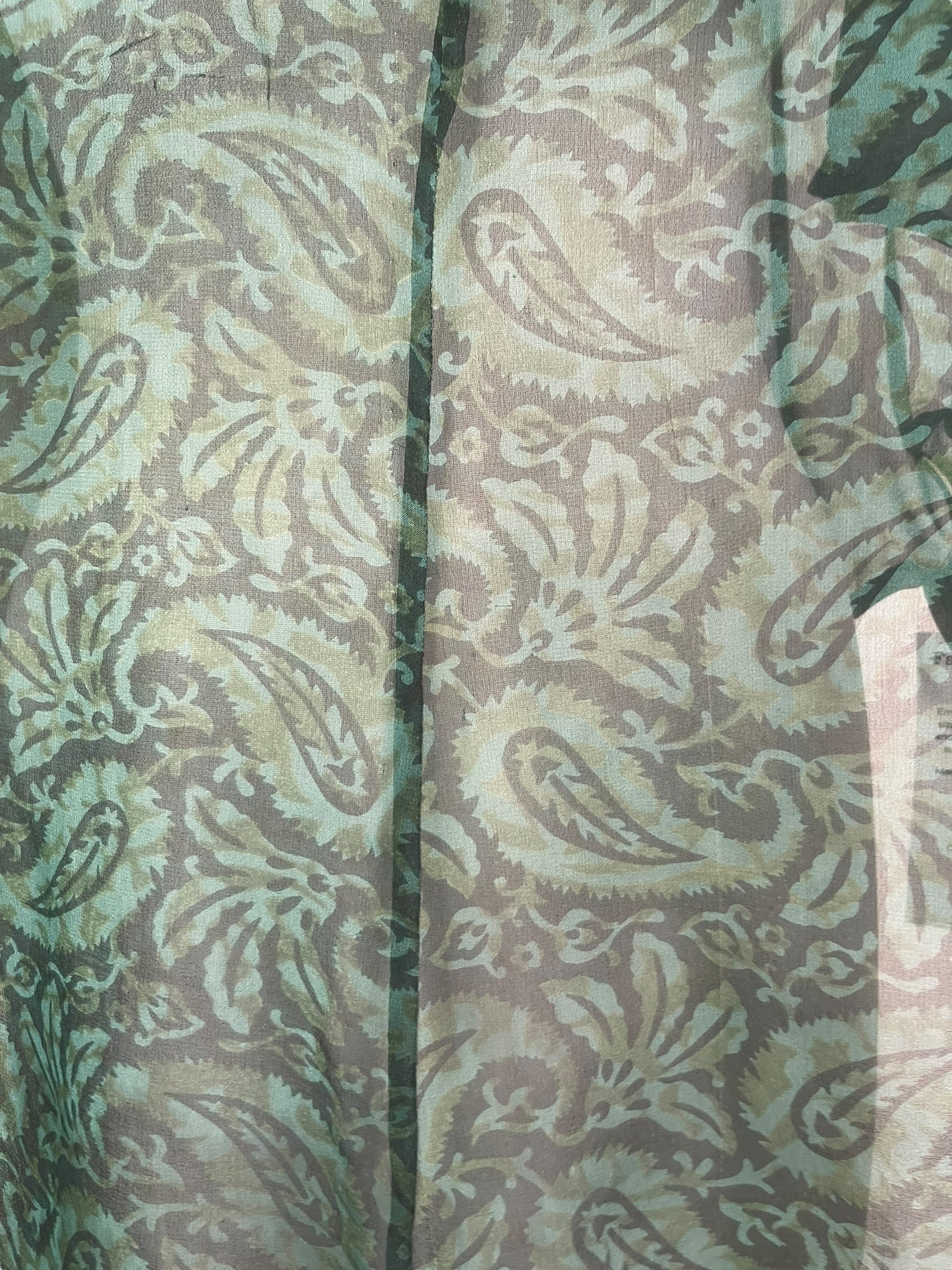 PRG8122 Sheer Avatar Pure Silk Waterfall Top