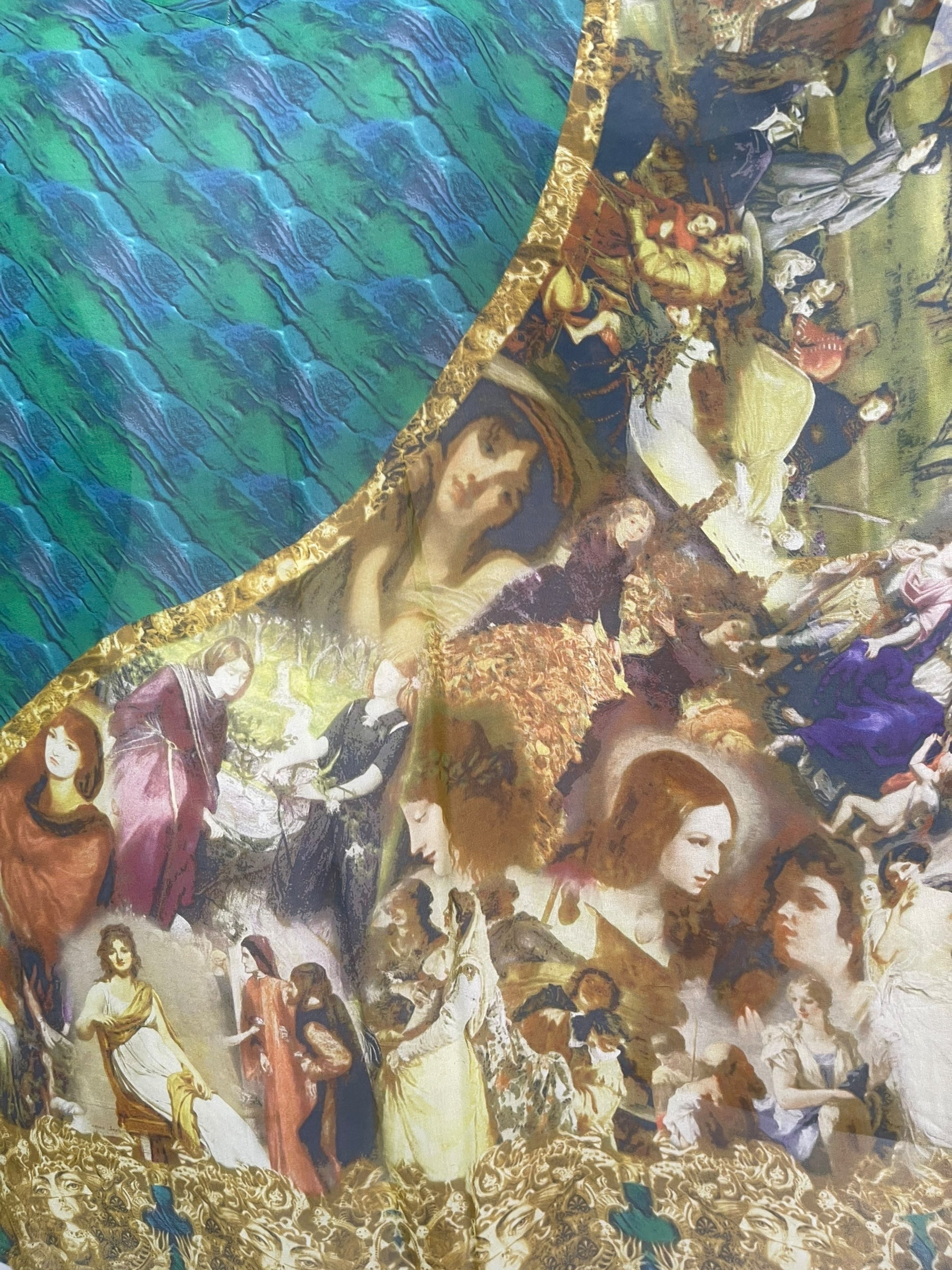 PRG8583 Sheer Avatar Pure Silk Short Kaftan Tunic with Slits