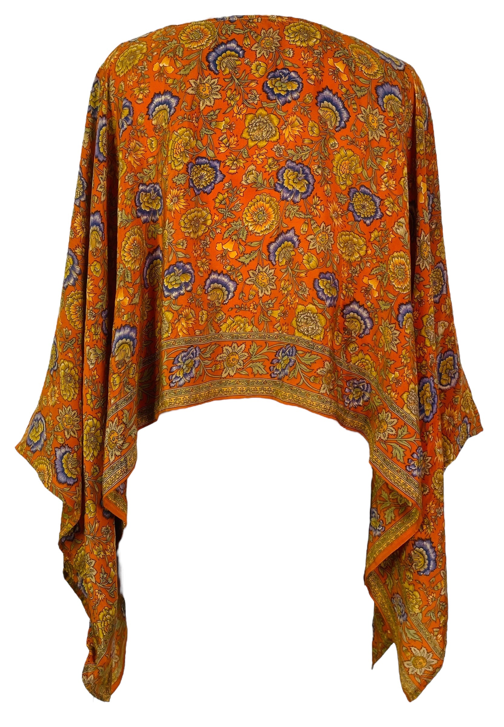 PRC7881 Avatar Pure Silk Capelet Poncho