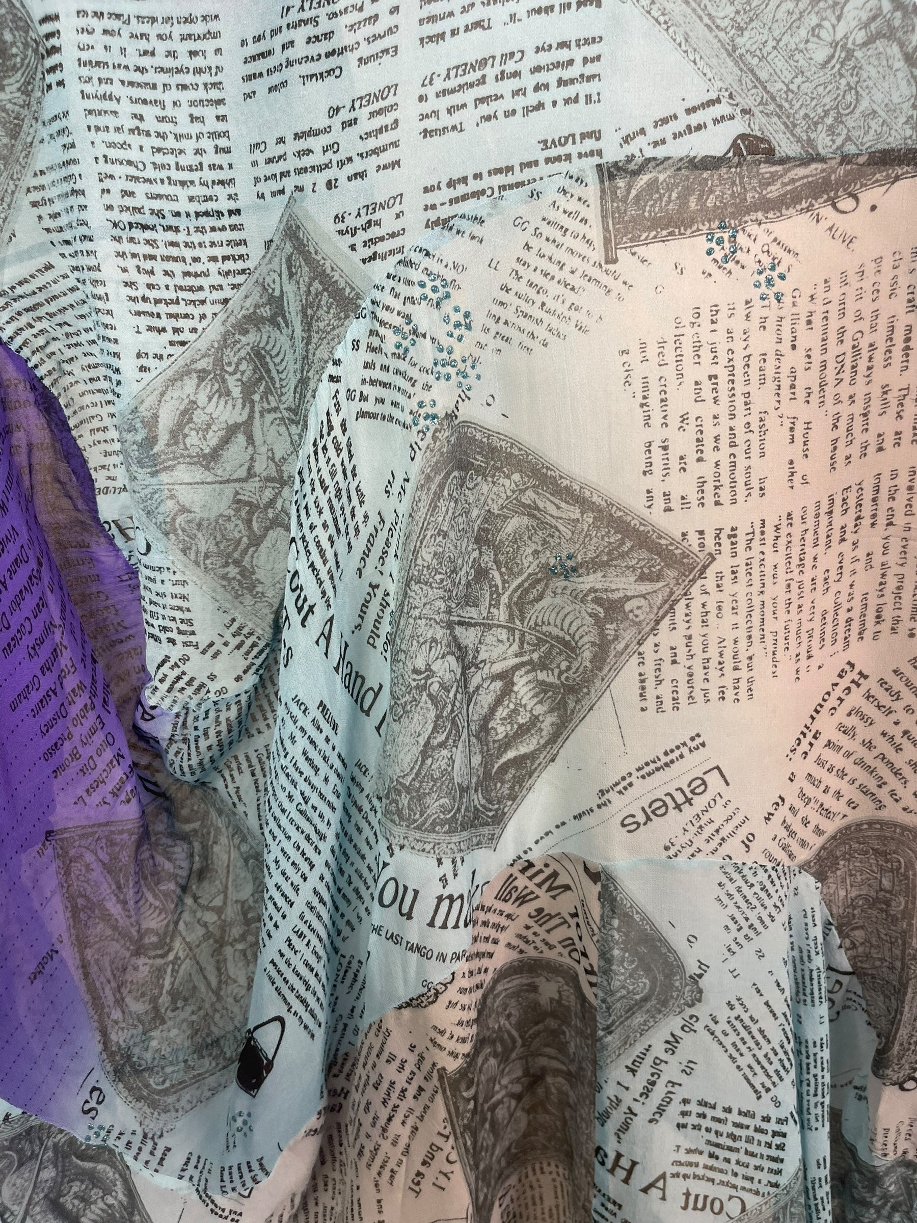 PRG7987 Sheer Avatar Pure Silk Sculptural Long Tunic Dress