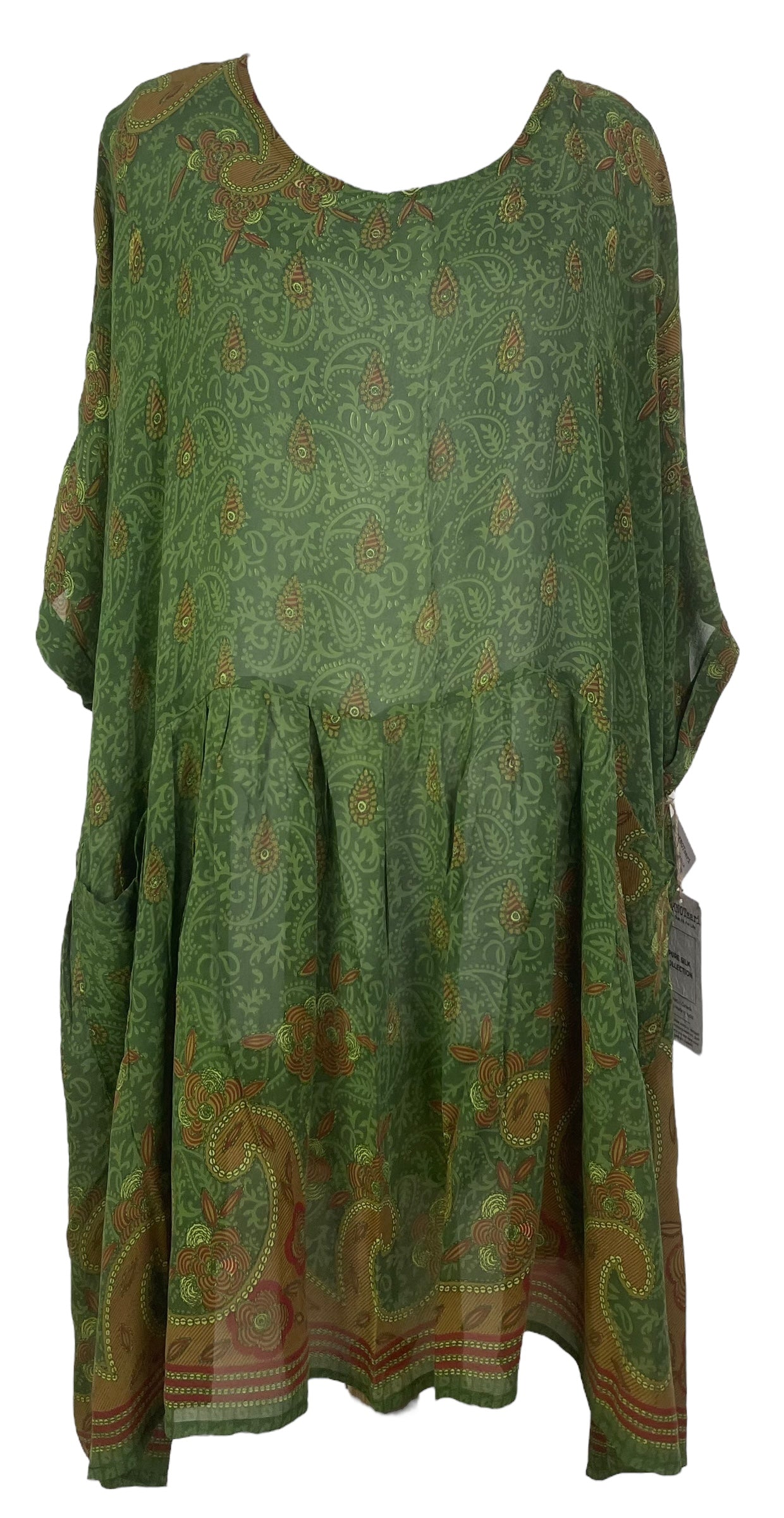 PRG7744 Sheer Avatar Pure Silk Boxy Babydoll Dress