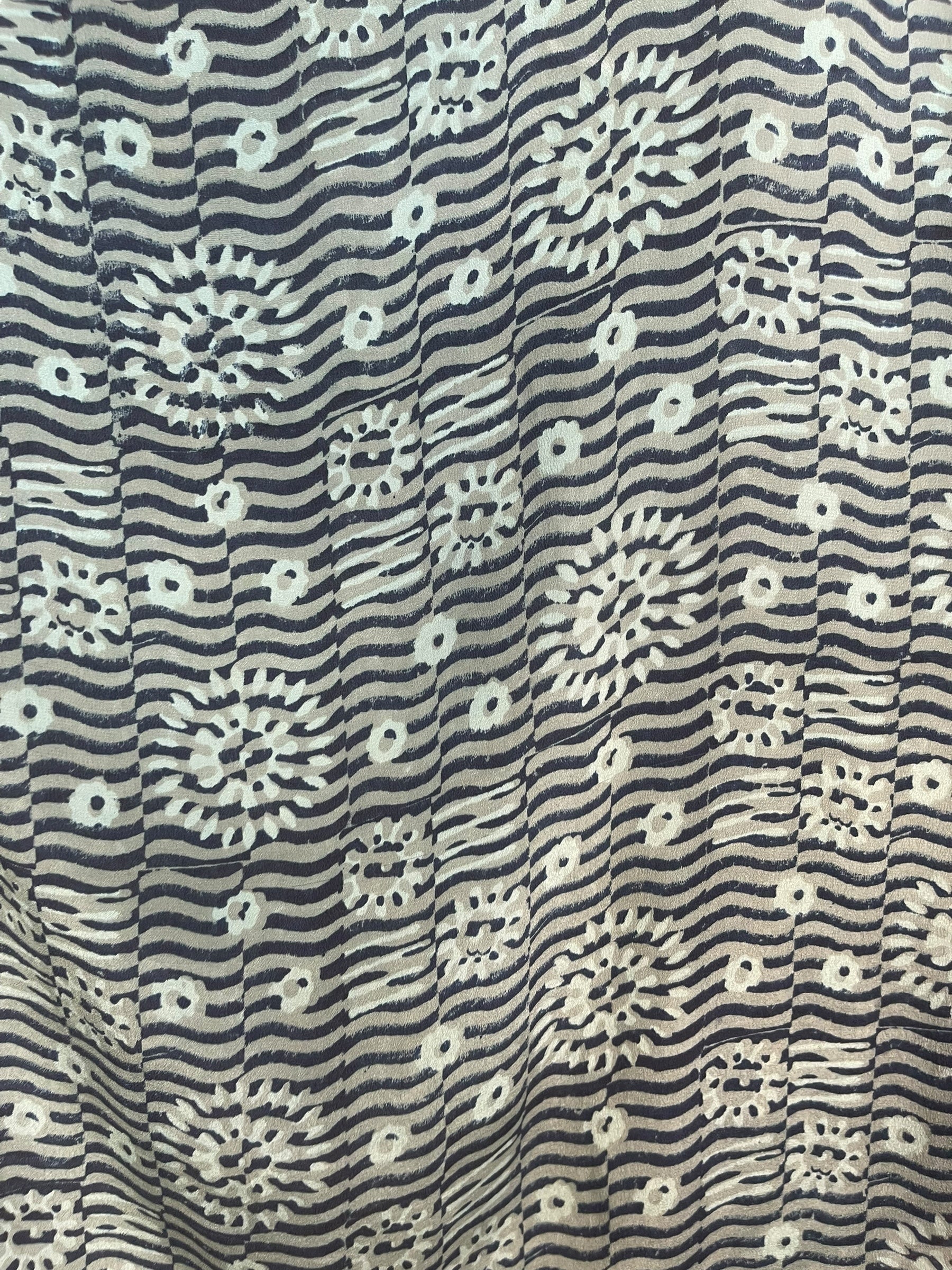 PRC7866 Avatar Pure Silk Short Kaftan Tunic with Slits