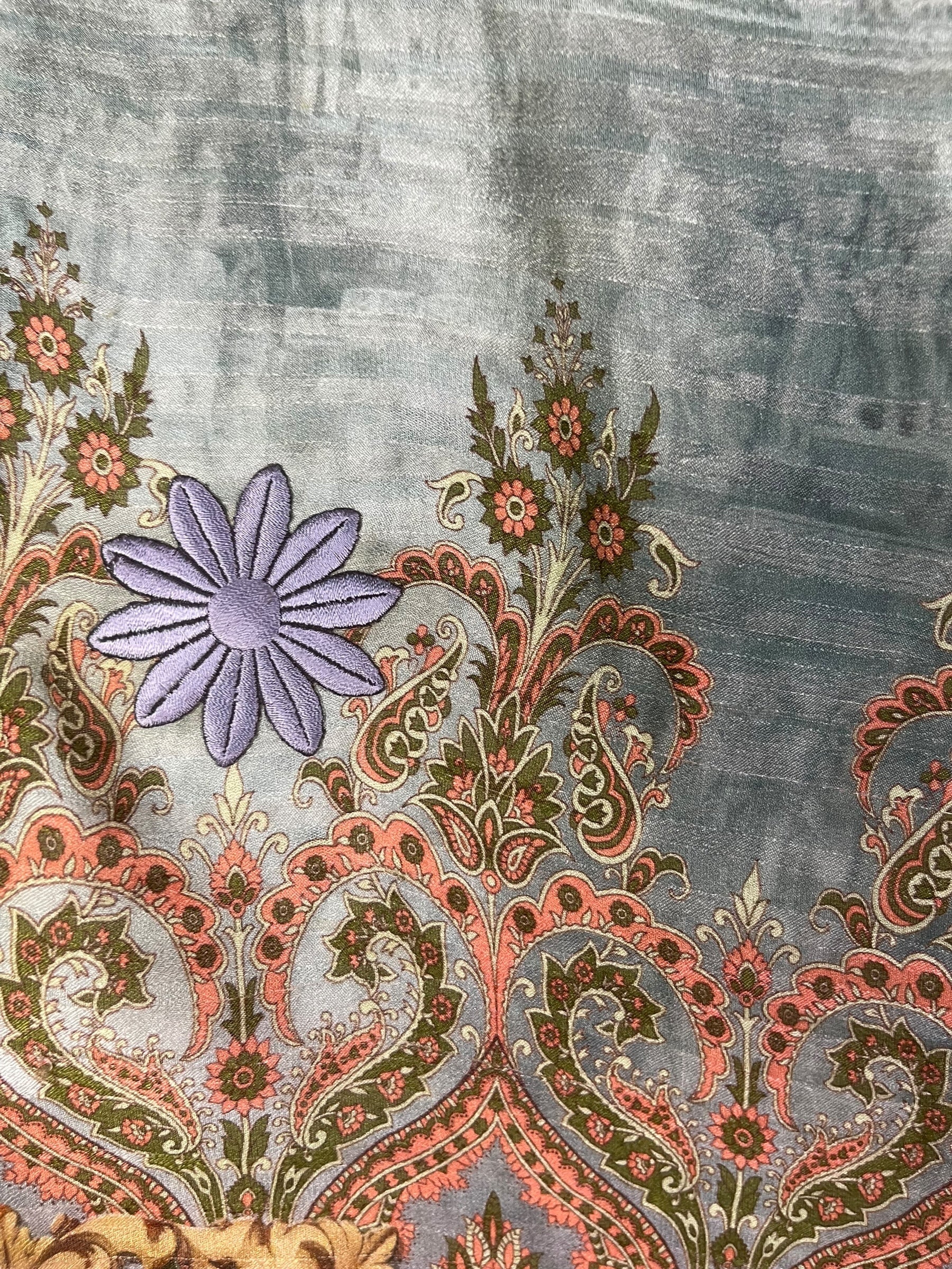 PREVIEW PRG8031 Sheer Avatar Pure Silk Capelet Poncho by DECEMBER2025 – Handmade ethical Poncho from sariKNOTsari using upcycled silk. Designed in Canada for travel and slow fashion, loved from Toronto to LA to Sydney.