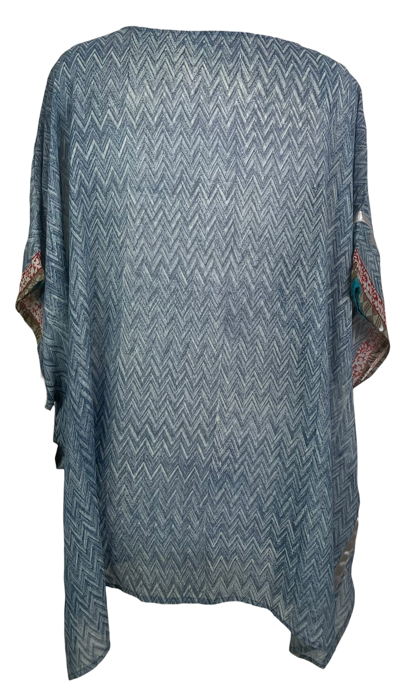 PRG8779 Sheer Wabi Sabi Pure Silk Short Kaftan Tunic With Slits by 15 FEBRUARY 2026 – Handmade ethical Short Kaftan from sariKNOTsari using upcycled silk. Designed in Canada for travel and slow fashion, loved from Toronto to LA to Sydney.
