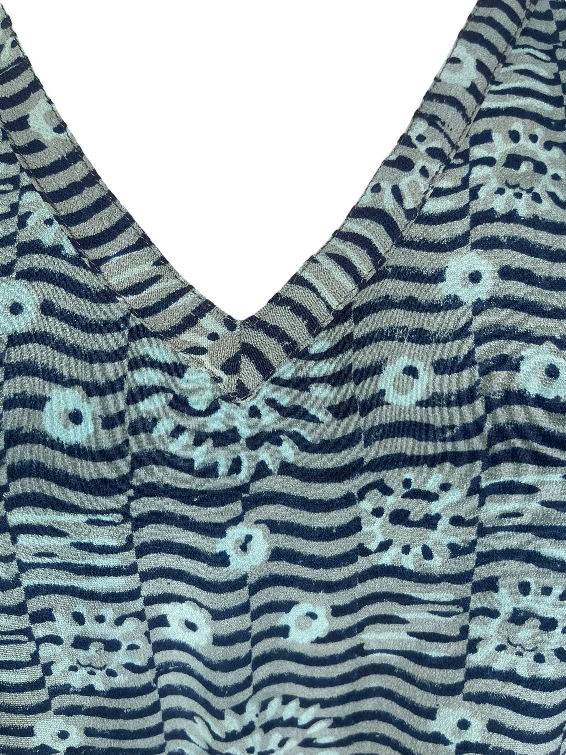 PRC7866 Avatar Pure Silk Short Kaftan Tunic with Slits