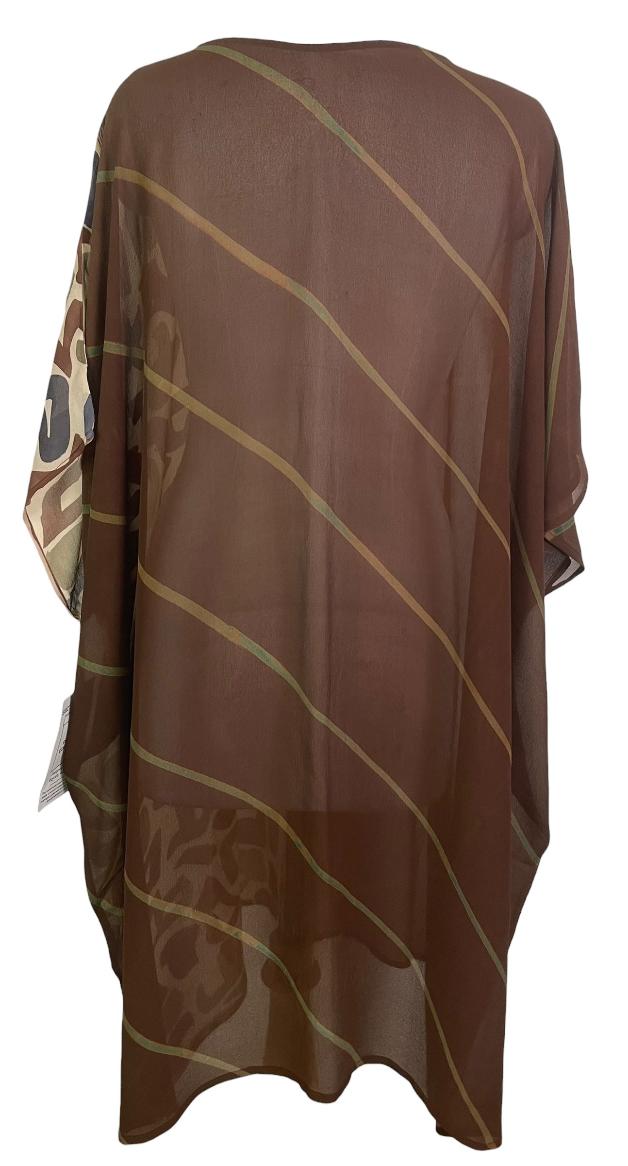 PRG8854 Sheer Wabi Sabi Pure Silk Midi Length Kaftan by 15 FEBRUARY 2026 – Handmade ethical Midi Length Kaftan from sariKNOTsari using upcycled silk. Designed in Canada for travel and slow fashion, loved from Toronto to LA to Sydney.