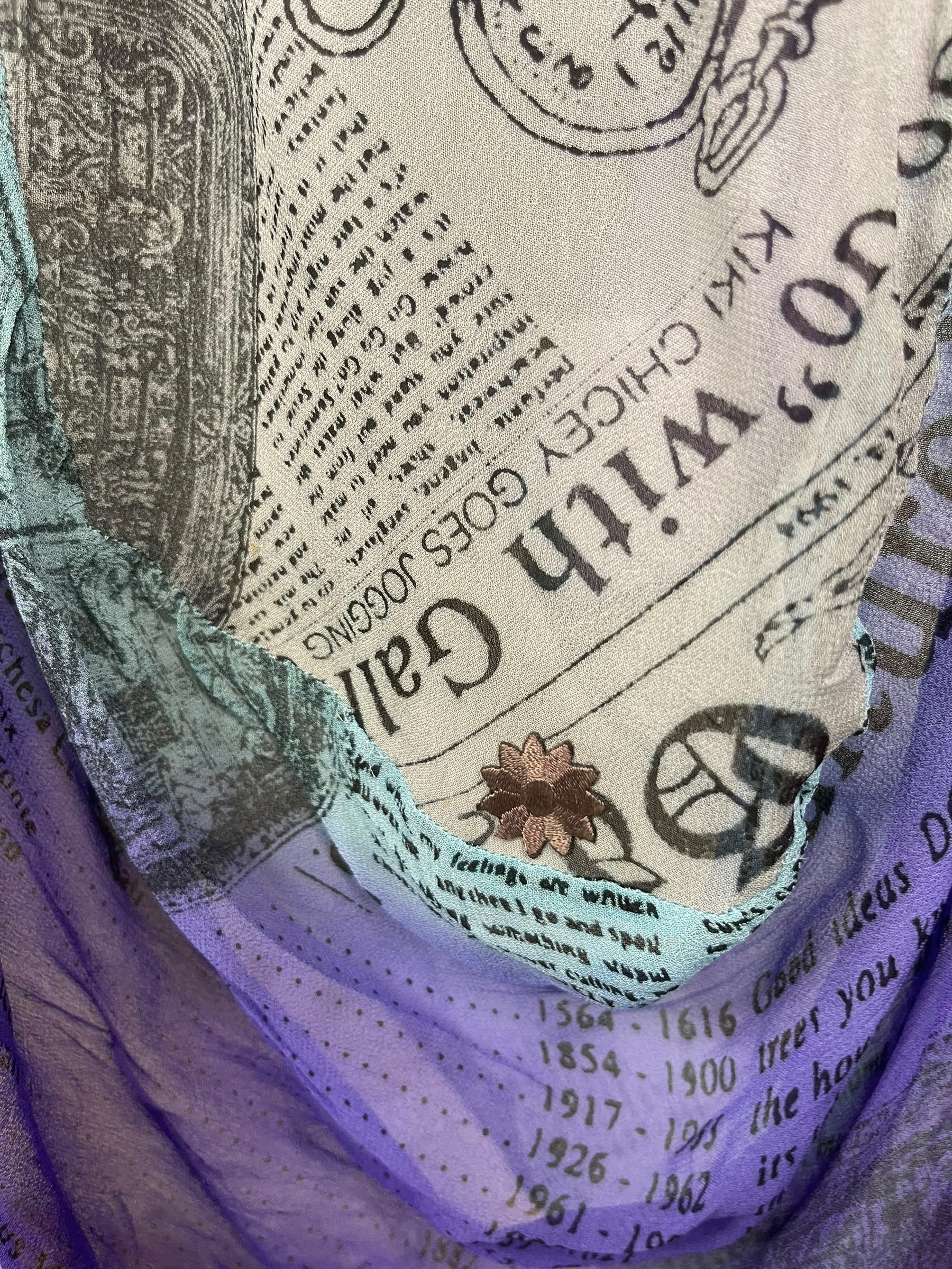 PRG7987 Sheer Avatar Pure Silk Sculptural Long Tunic Dress