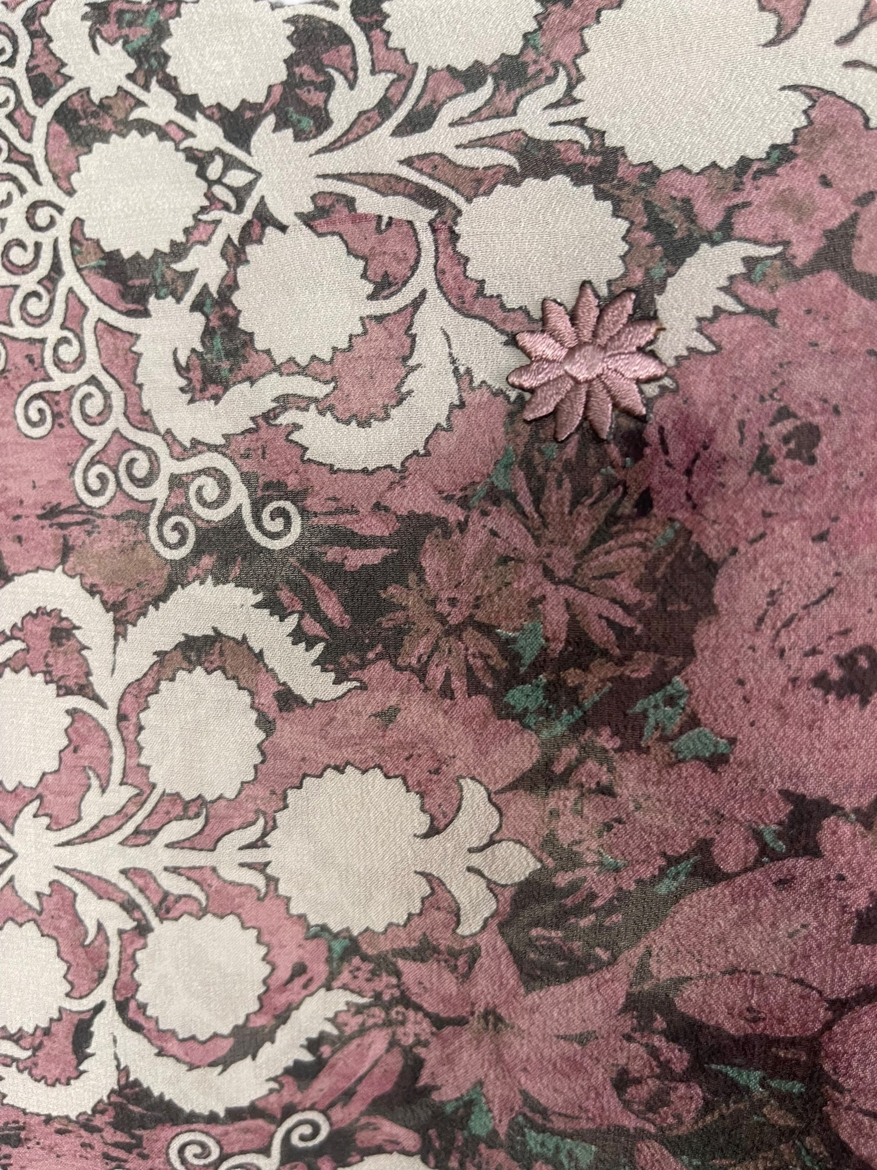 PRG8119 Sheer Avatar Pure Silk Side Slit Top