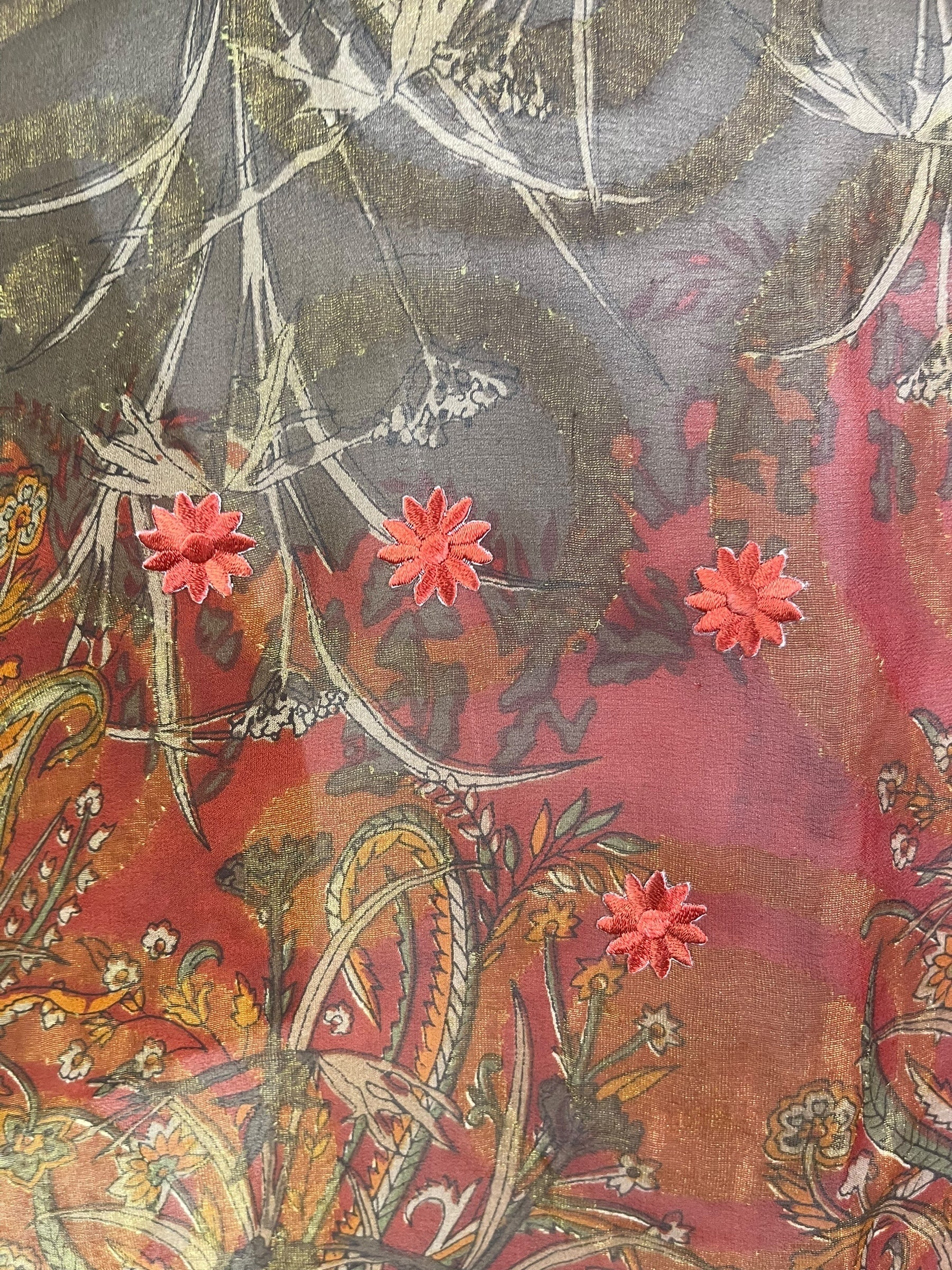 PREVIEW PRG8343 Sheer Pure Silk Wabi Sabi Capelet Poncho