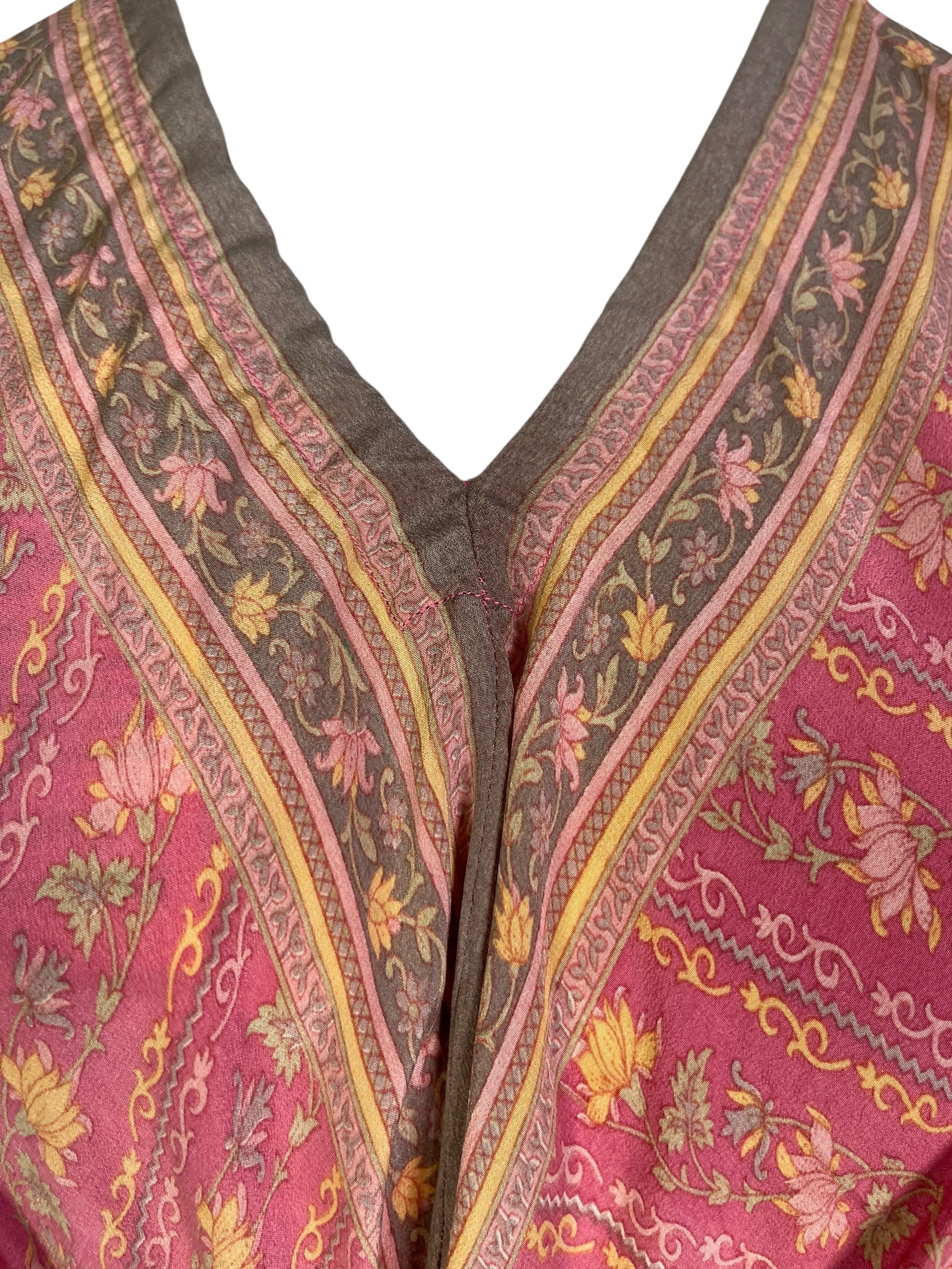 PRC7231 Avatar Pure Silk Maxi Dress with Belt