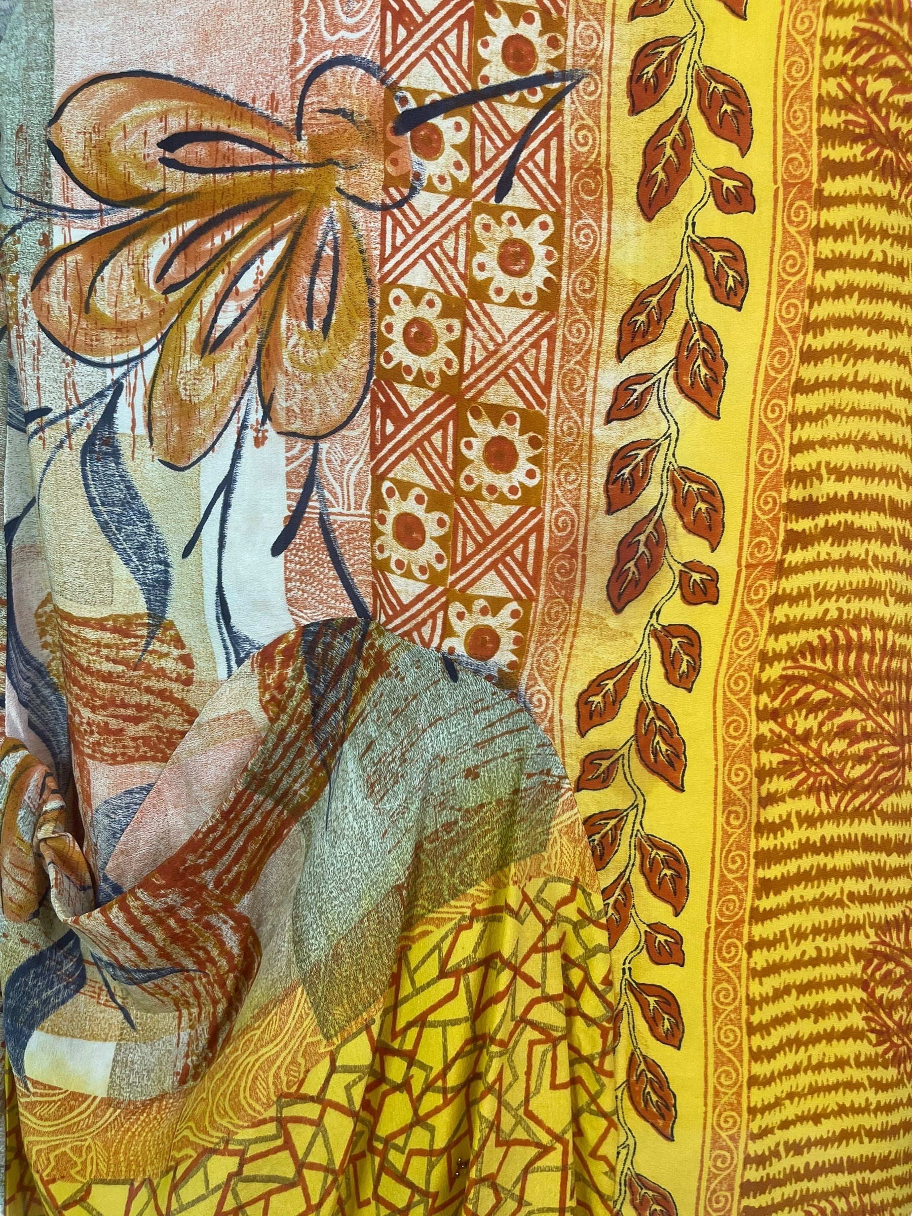 PRC7806 Avatar Pure Silk Self Pocket Tunic Dress