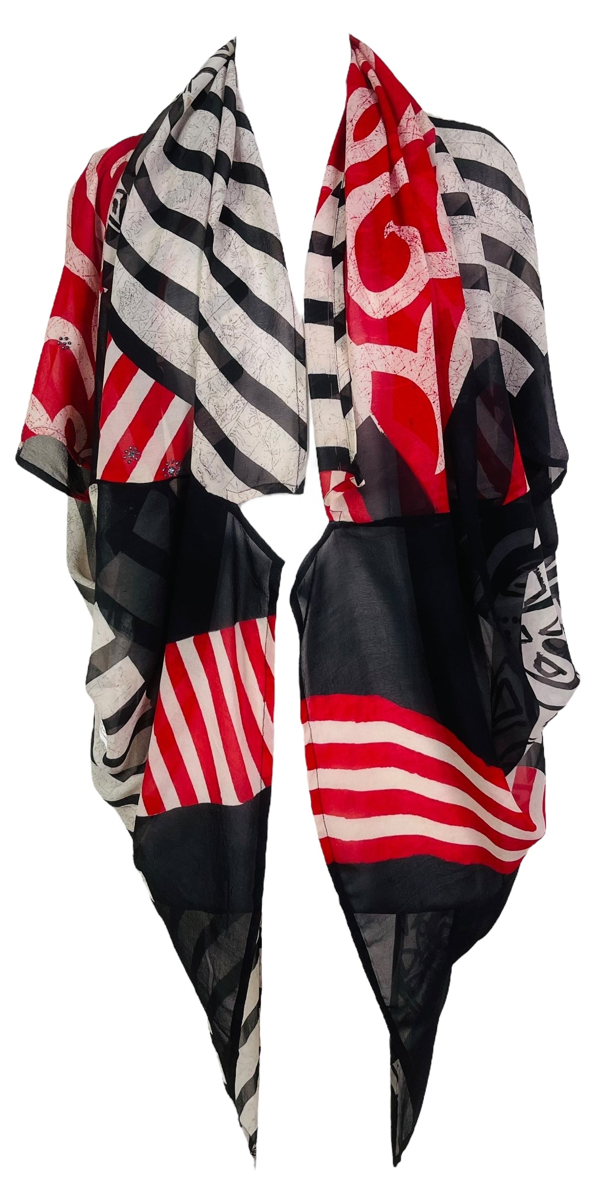 PRG7590 Sheer Wabi Sabi Pure Silk Cardigan