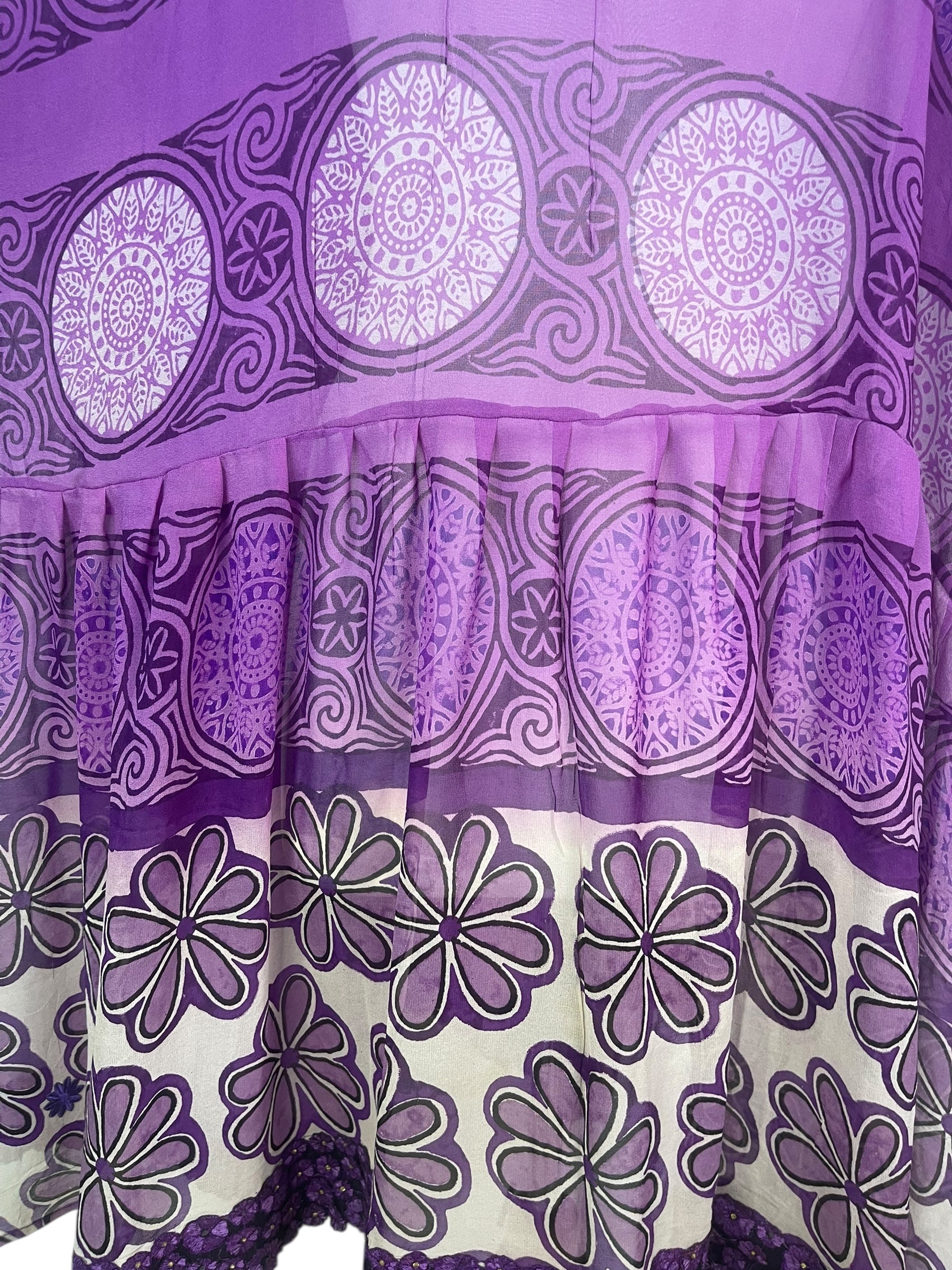 PRG8174 Sheer Wabi Sabi Pure Silk Boxy Babydoll Dress