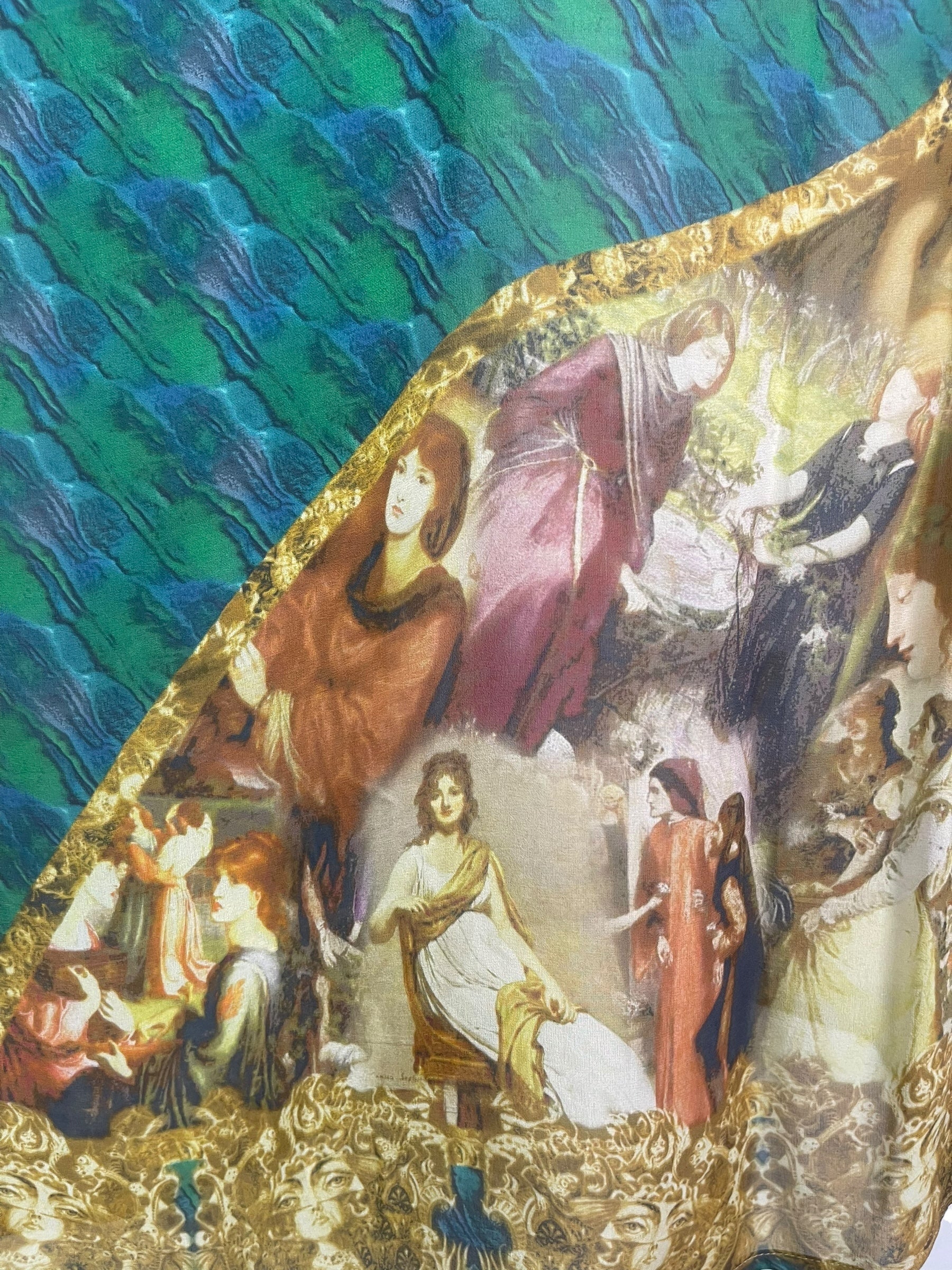 PRG8583 Sheer Avatar Pure Silk Short Kaftan Tunic with Slits