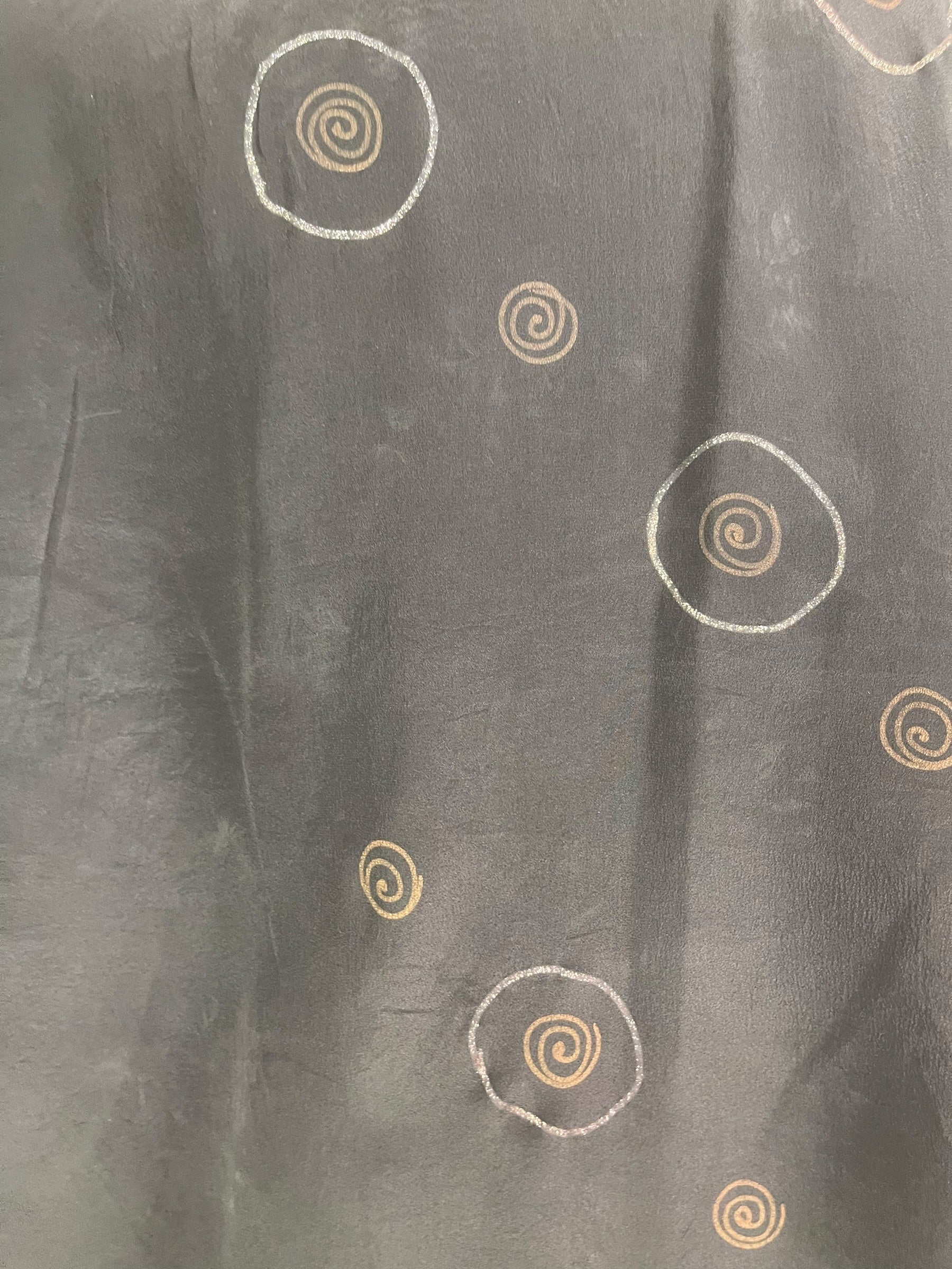 PRC8461 Wabi Sabi Pure Silk Long Tunic with Side Ties