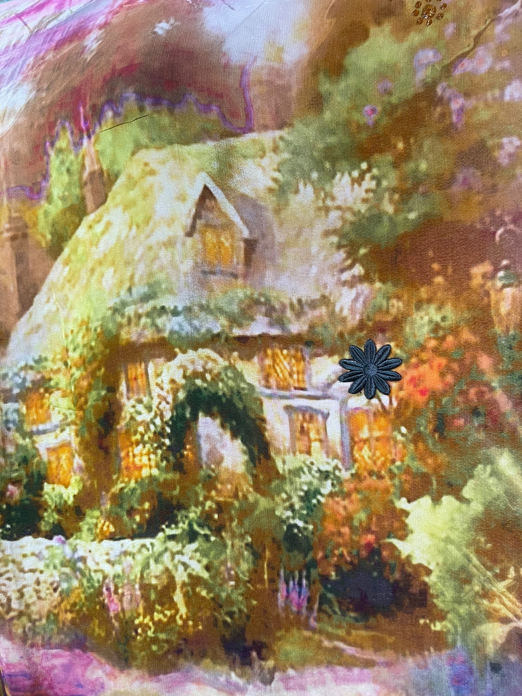 PREVIEW PRC8493  Avatar Pure Silk Capelet Poncho by FEBRUARY2026 – Handmade ethical Poncho from sariKNOTsari using upcycled silk. Designed in Canada for travel and slow fashion, loved from Toronto to LA to Sydney.