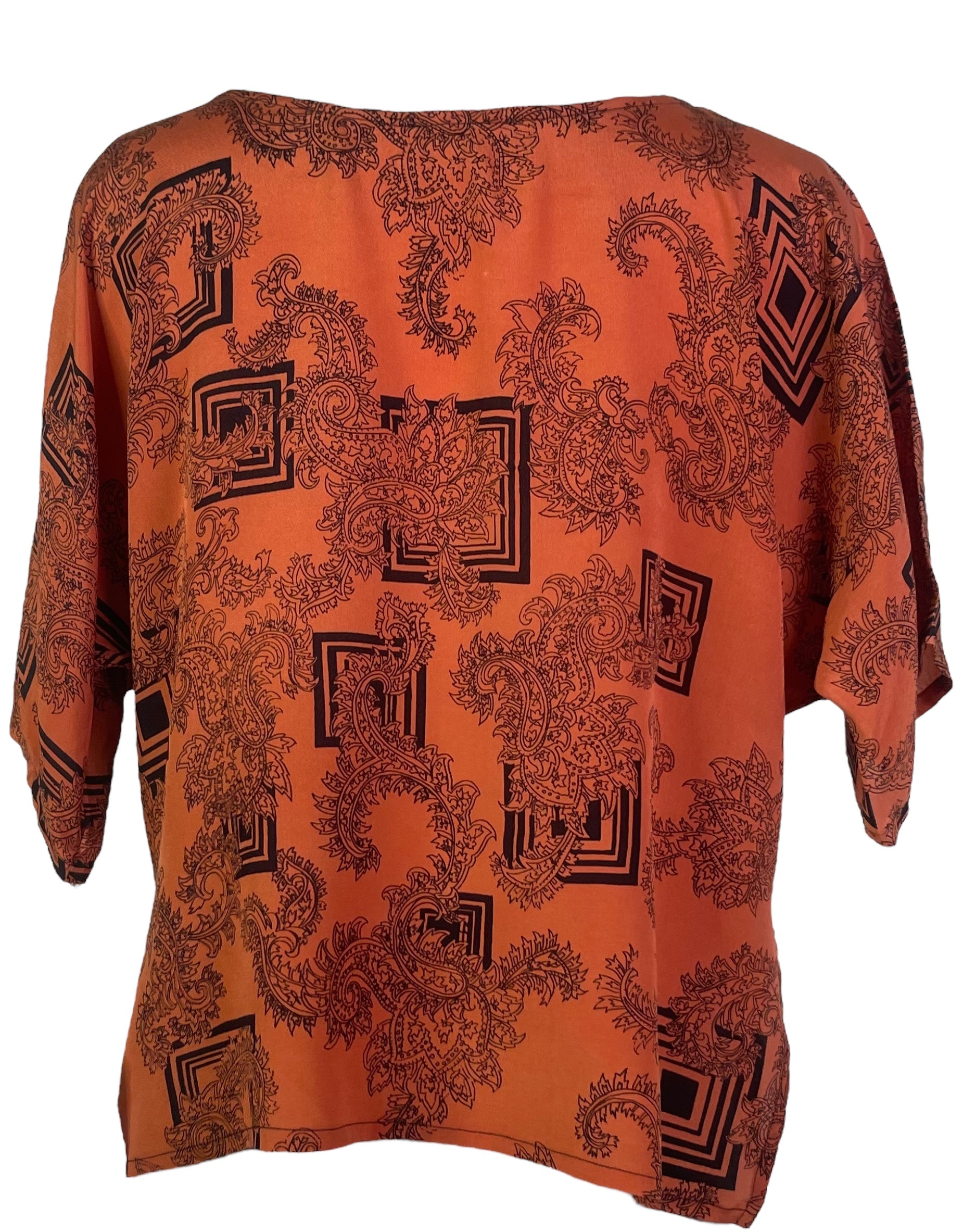 PRC6707 Avatar Pure Silk Side Slit Top