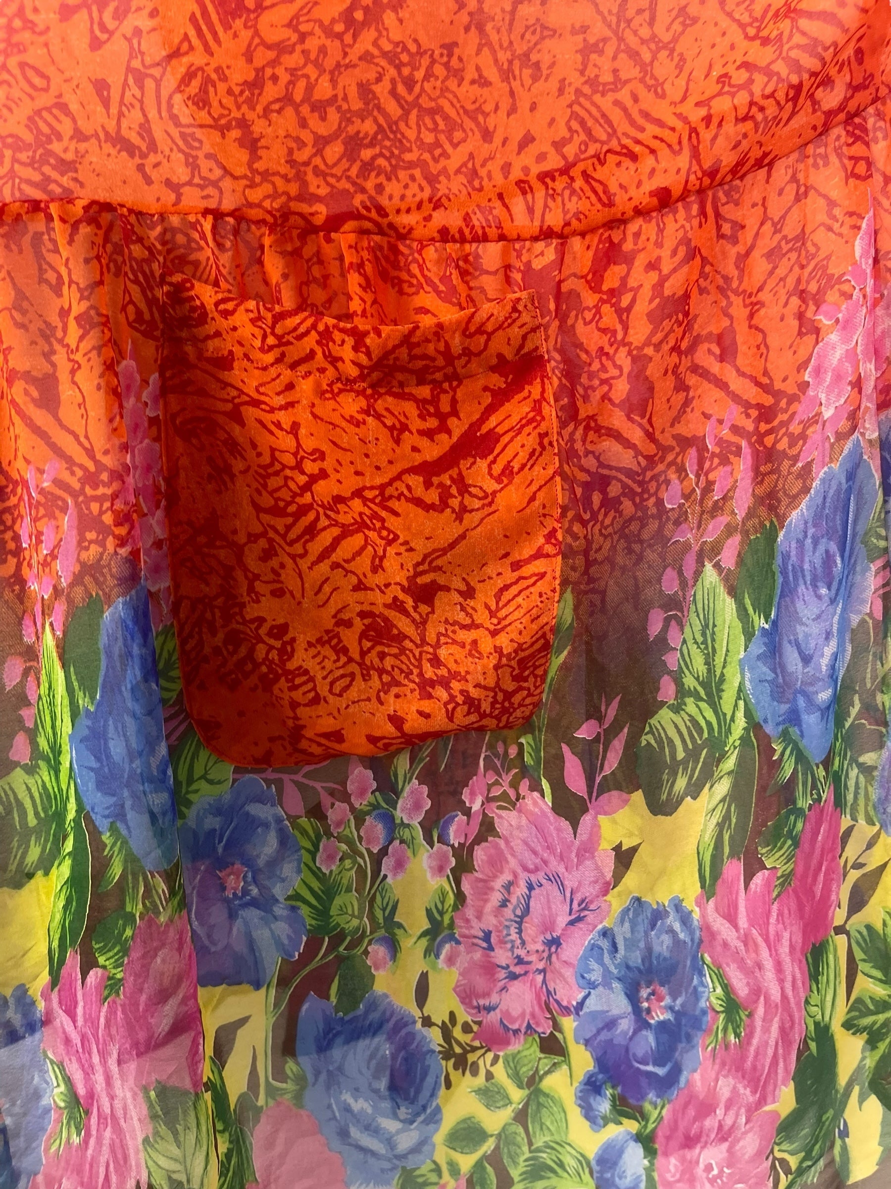 PRG8176 Sheer Avatar Pure Silk Boxy Babydoll Dress