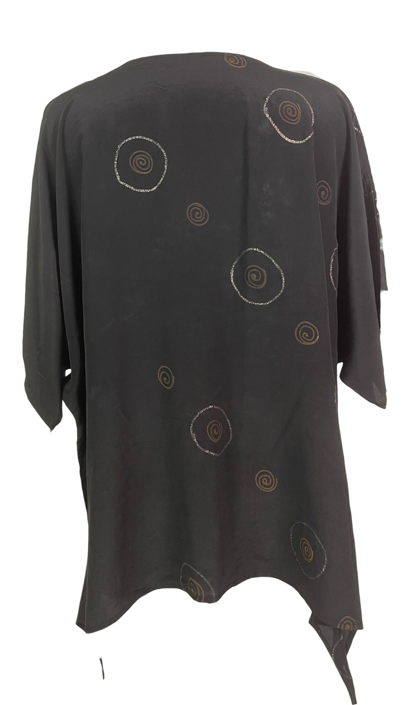 PREVIEW PRC8461  Wabi Sabi Pure Silk Long Tunic with Side Ties