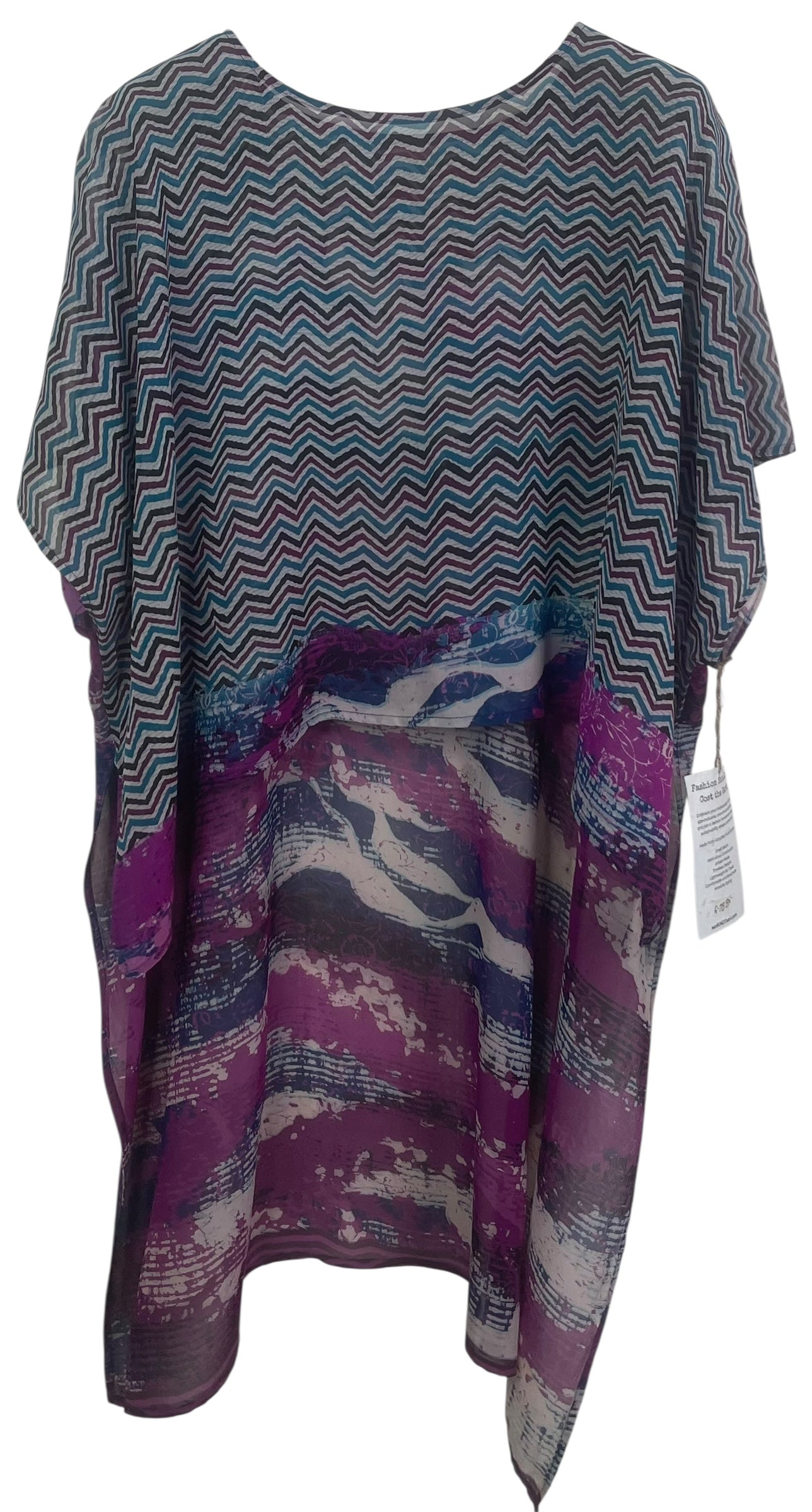 PRG7880 Sheer Avatar Pure Silk Hi Lo Top